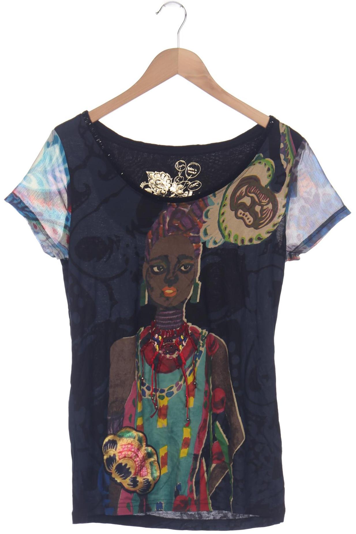 

Desigual Damen T-Shirt, marineblau, Gr. 42