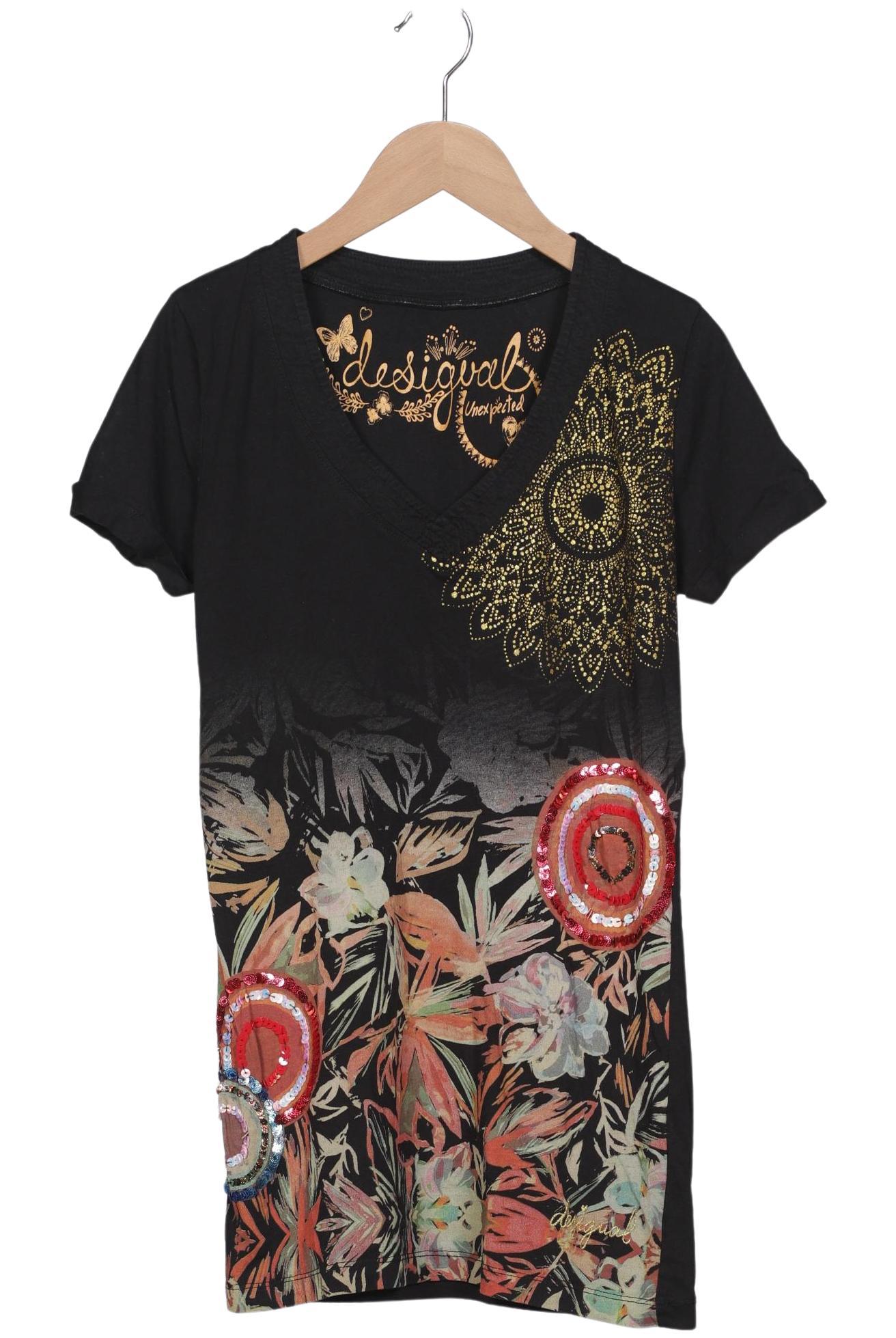 

Desigual Damen T-Shirt, schwarz, Gr. 38