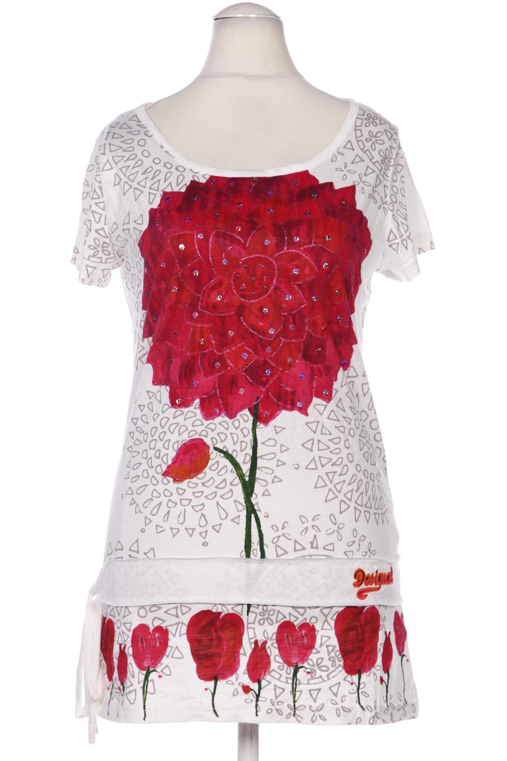 

Desigual Damen T-Shirt, weiß, Gr. 38