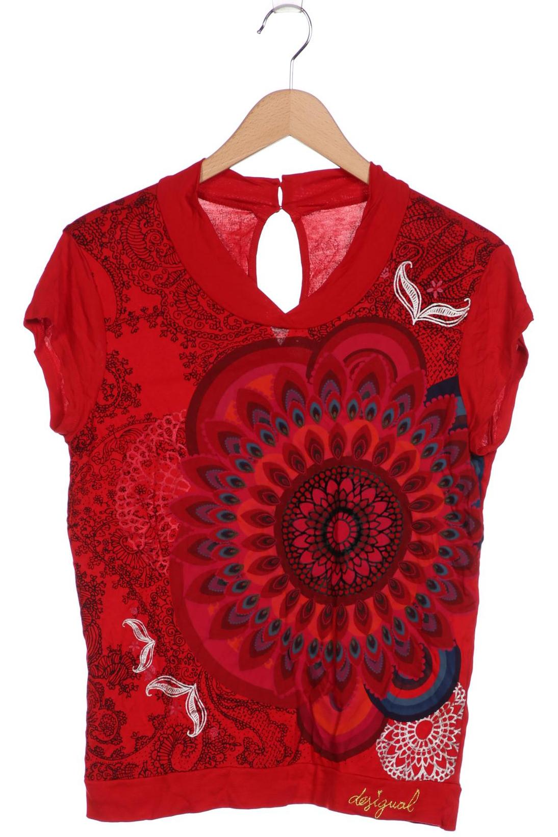 

Desigual Damen T-Shirt, rot, Gr. 42