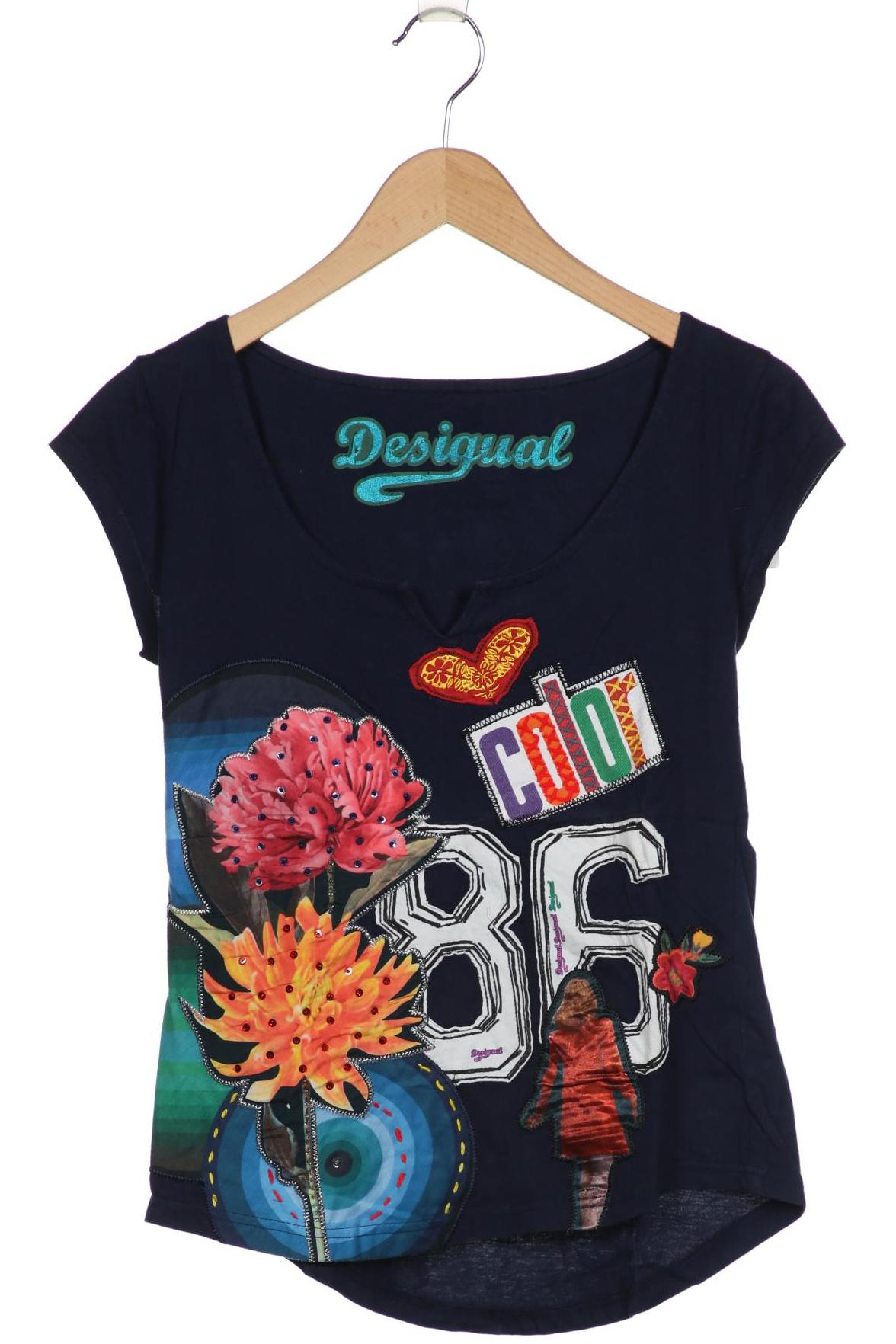 

Desigual Damen T-Shirt, marineblau