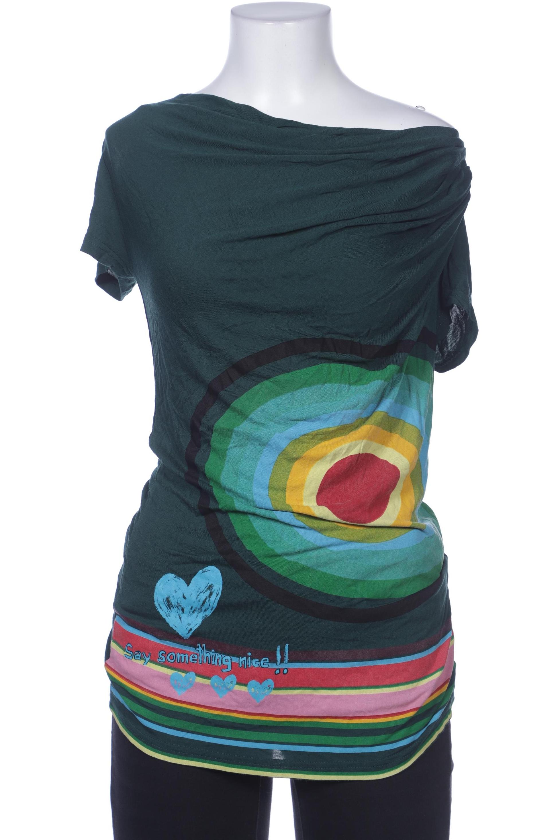 

Desigual Damen T-Shirt, grün, Gr. 38
