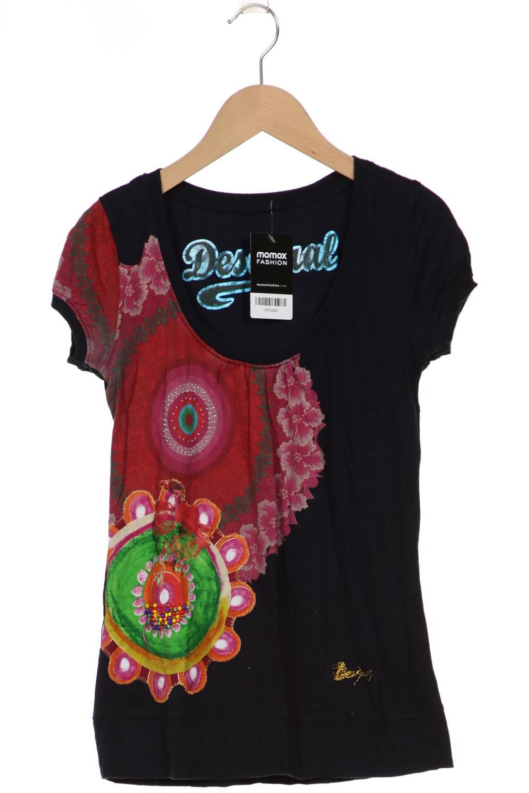 

Desigual Damen T-Shirt, marineblau, Gr. 36