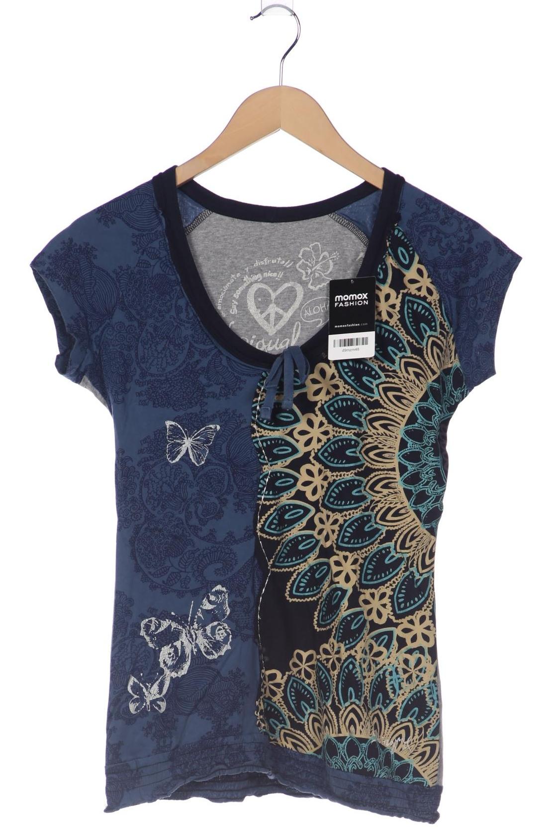 

Desigual Damen T-Shirt, blau, Gr. 38