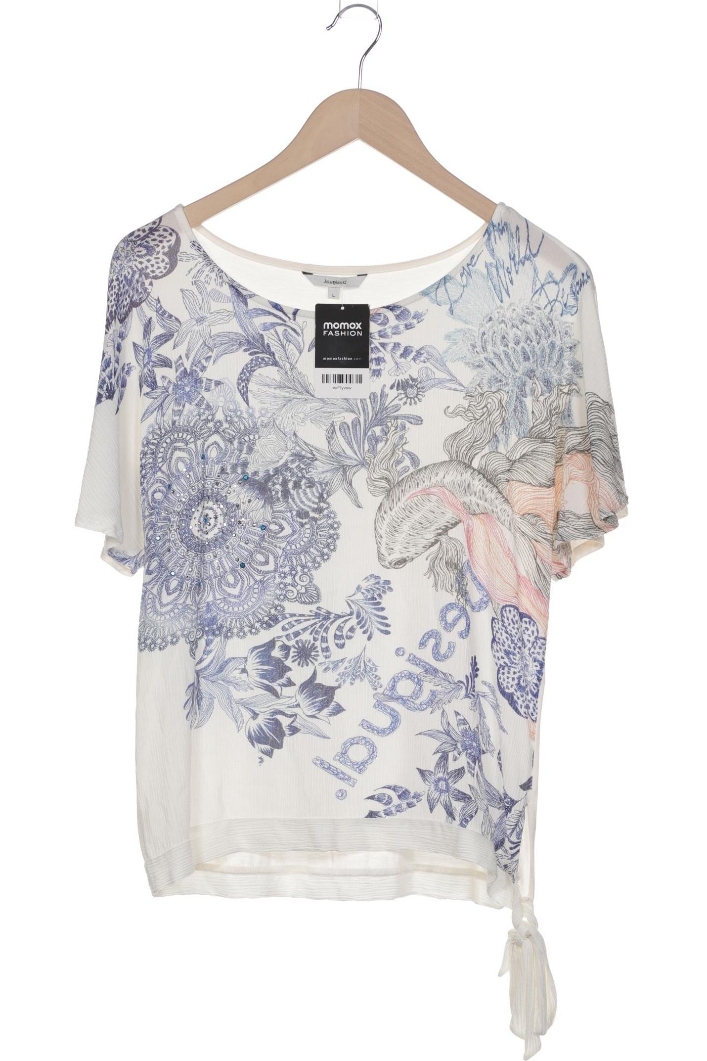

Desigual Damen T-Shirt, cremeweiß, Gr. 42