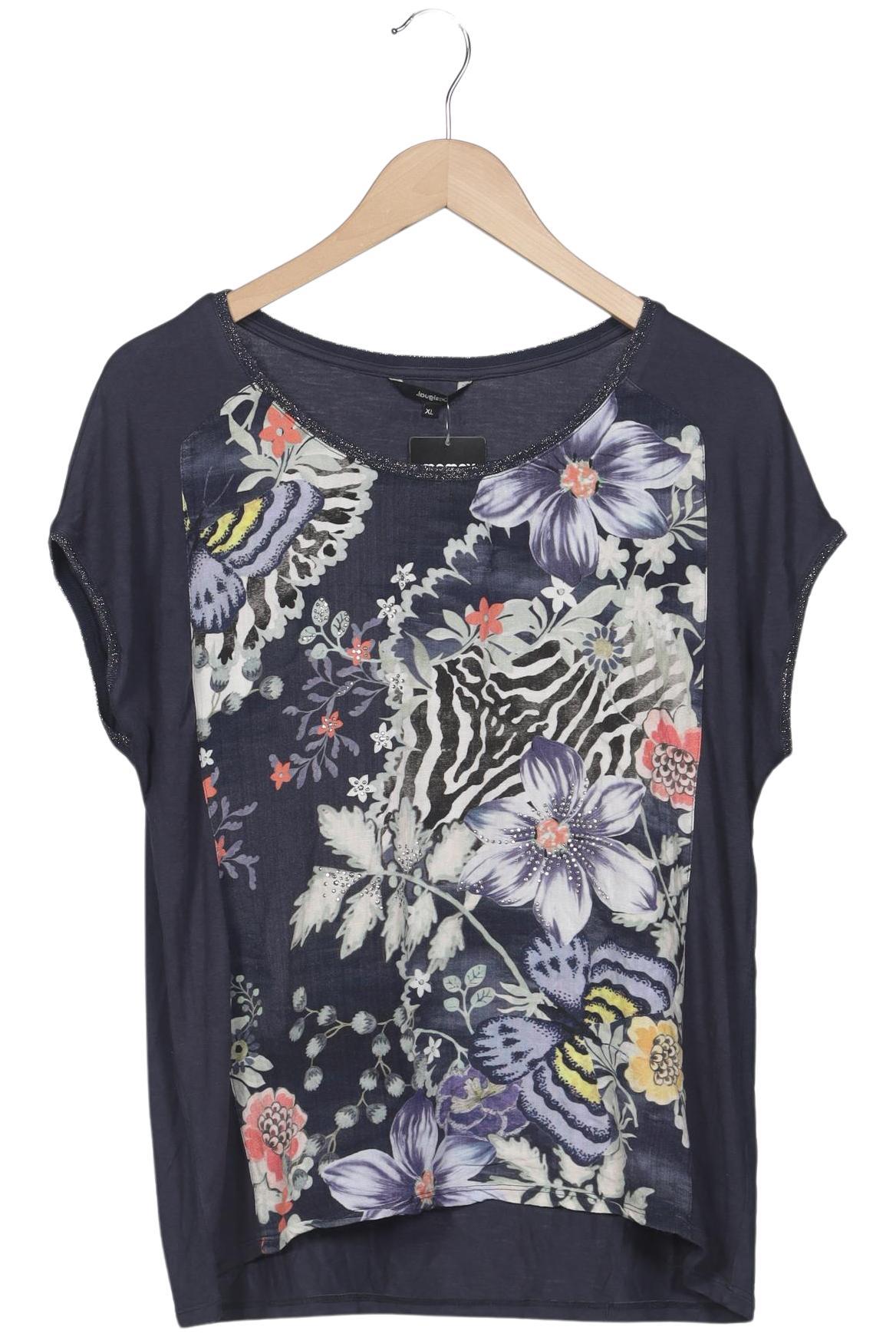 

Desigual Damen T-Shirt, marineblau, Gr. 44