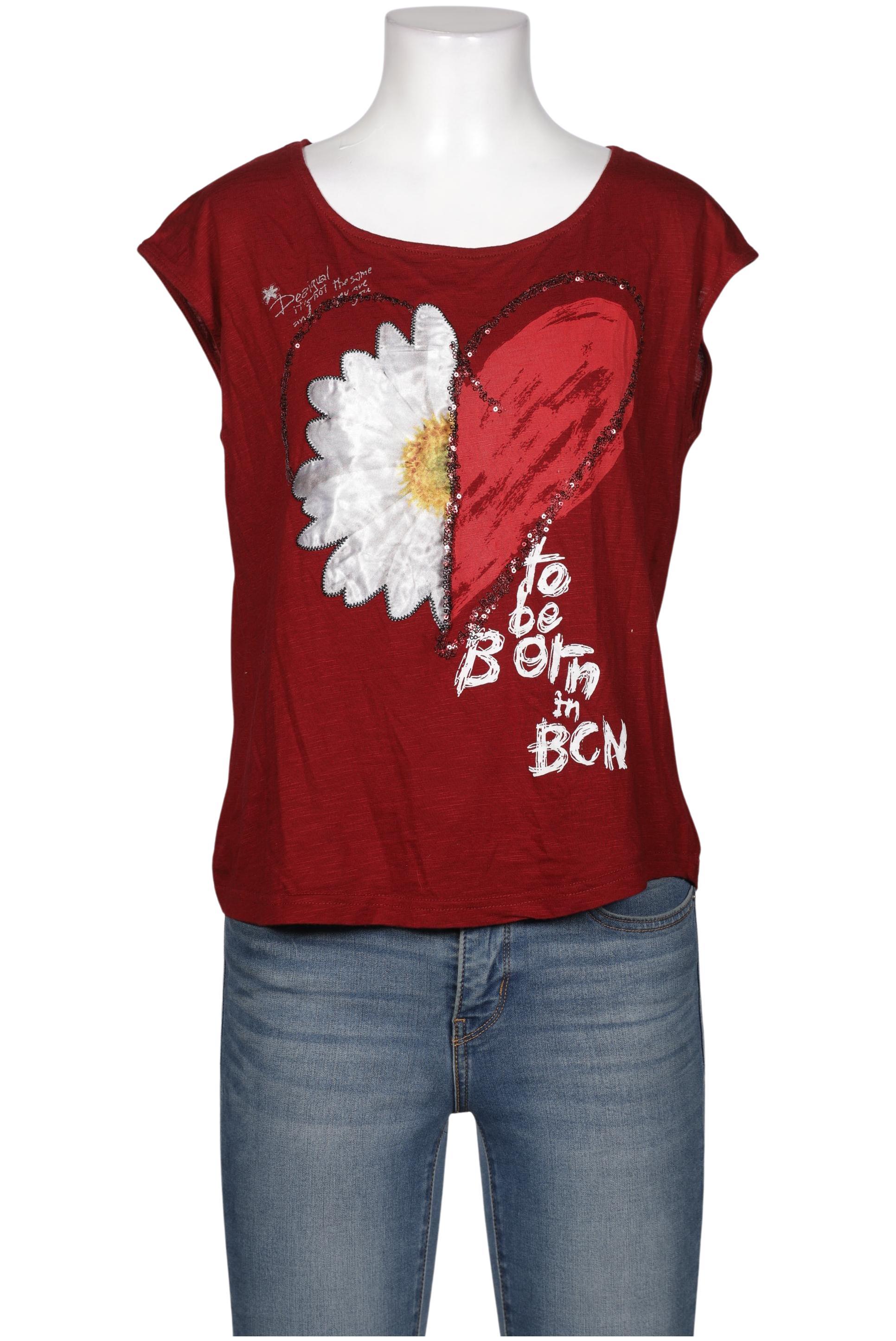 

Desigual Damen T-Shirt, rot, Gr. 36