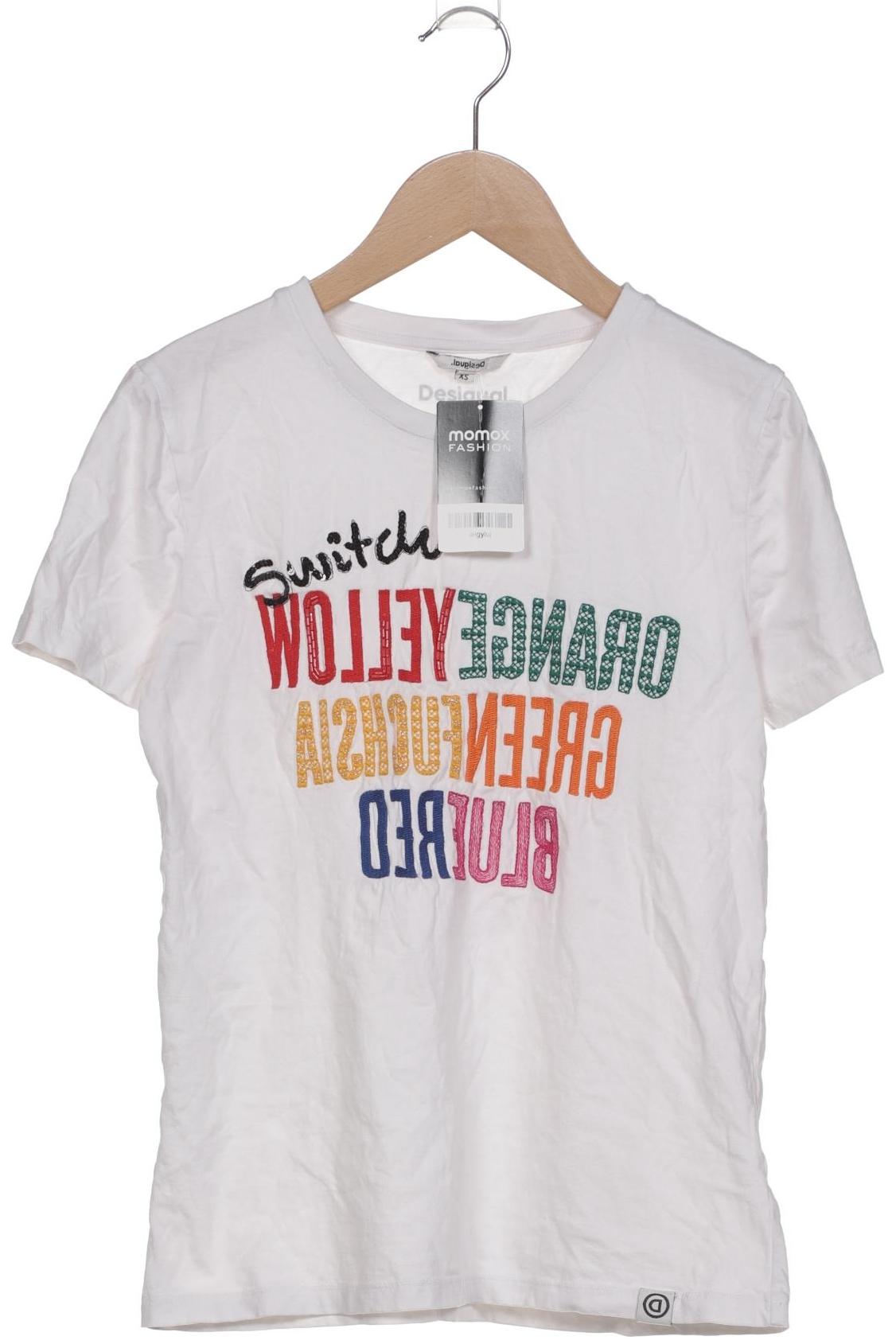 

Desigual Damen T-Shirt, weiß, Gr. 34