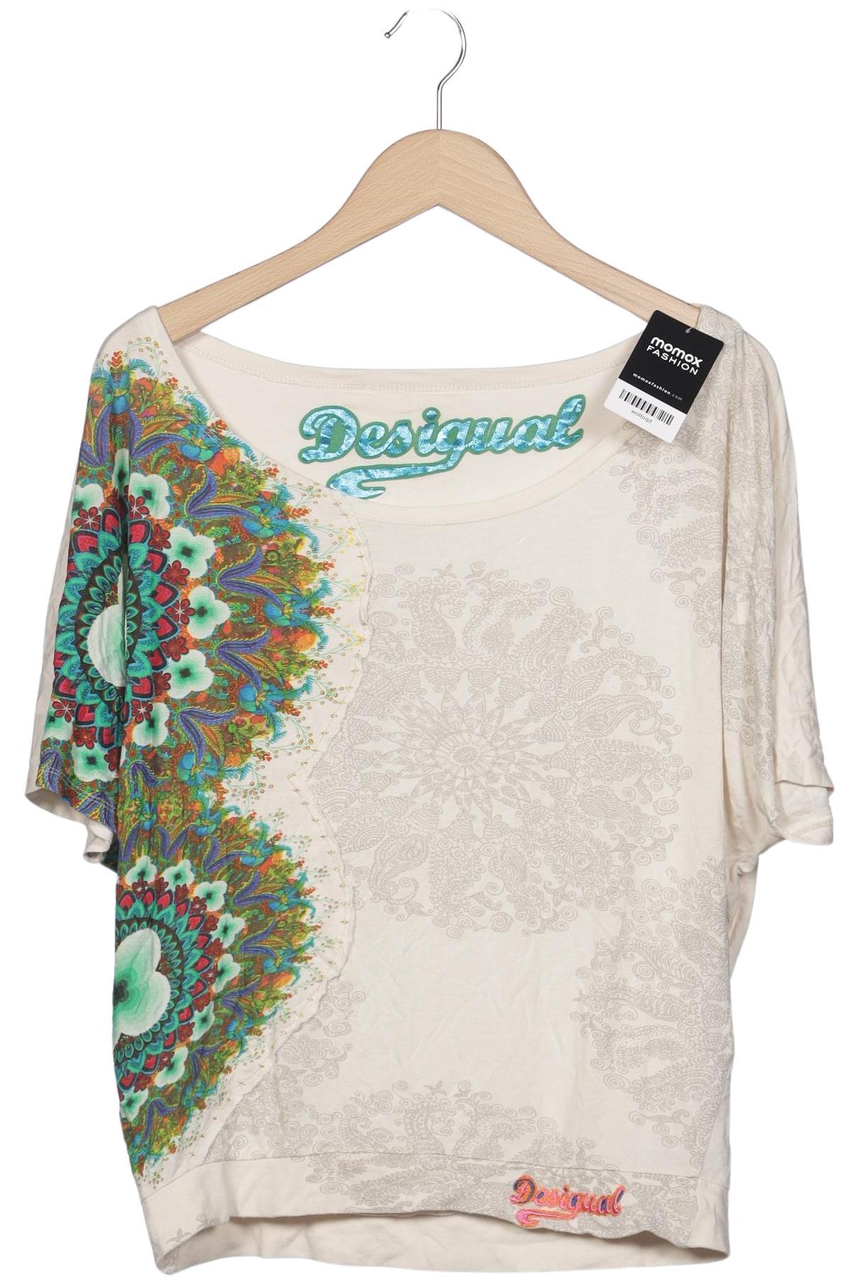 

Desigual Damen T-Shirt, cremeweiß, Gr. 36