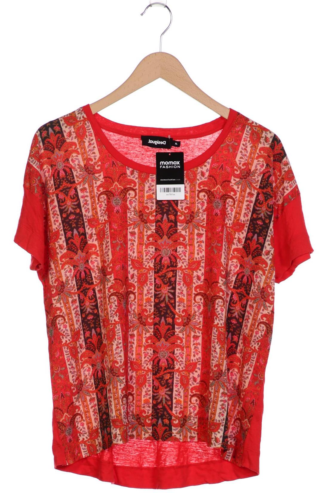 

Desigual Damen T-Shirt, rot, Gr. 44