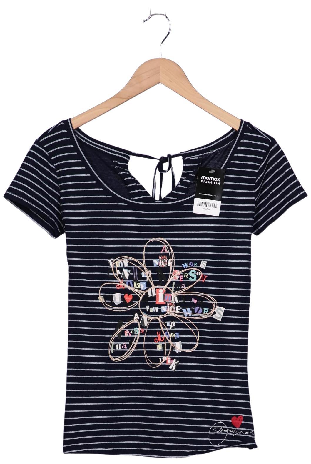 

Desigual Damen T-Shirt, marineblau, Gr. 36