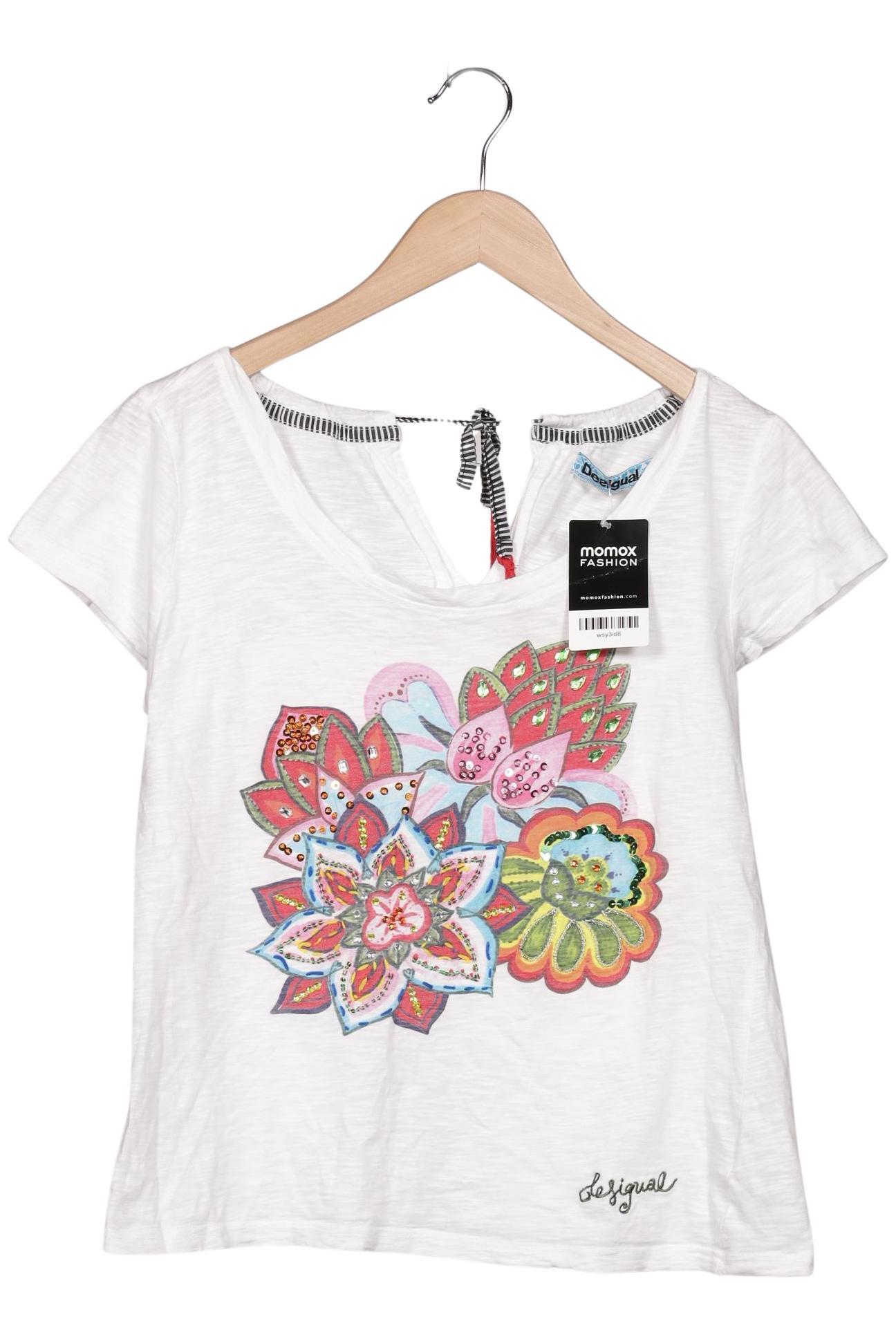 

Desigual Damen T-Shirt, weiß, Gr. 42
