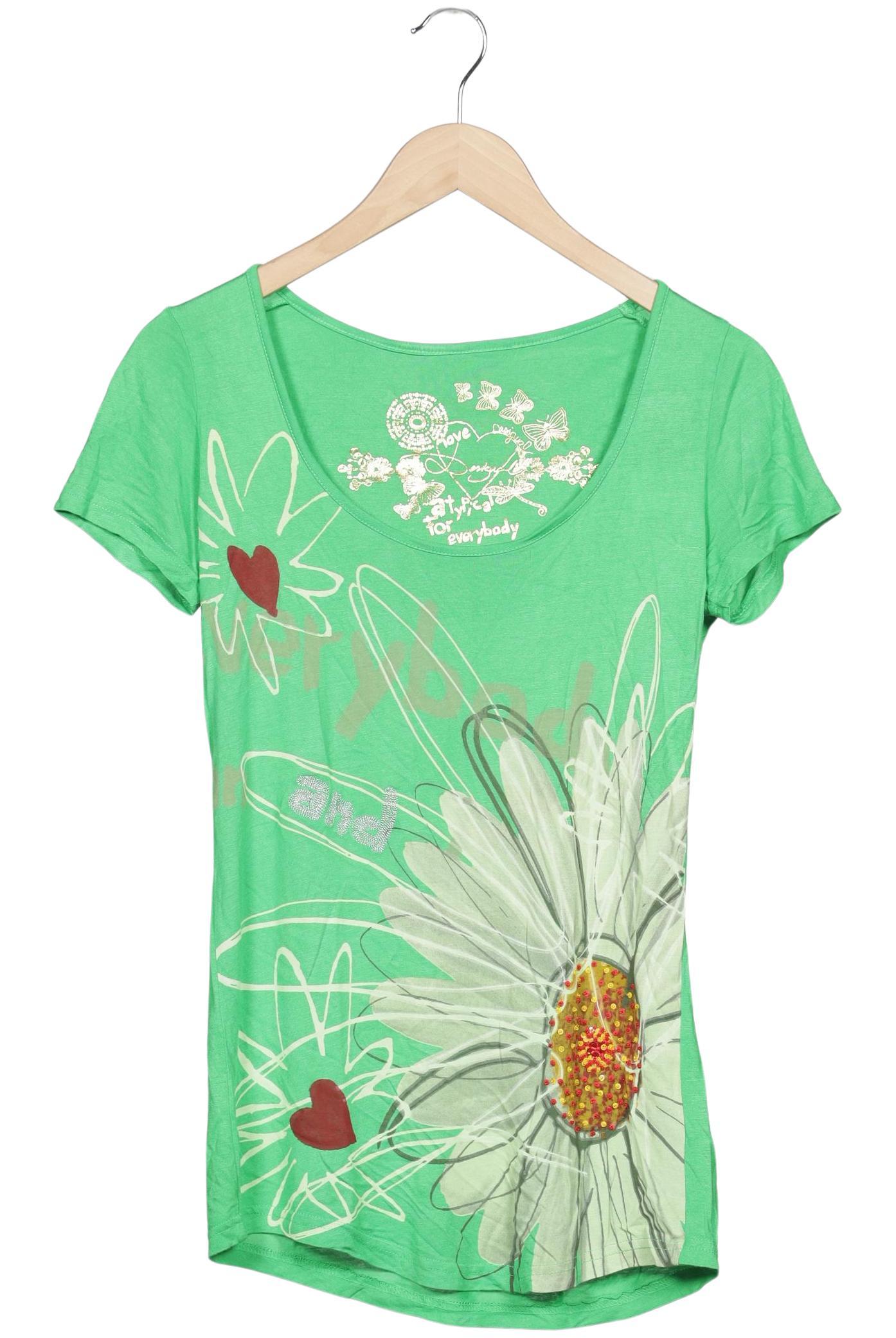 

Desigual Damen T-Shirt, grün, Gr. 42