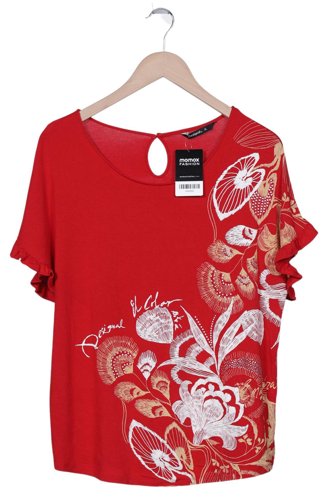 

Desigual Damen T-Shirt, rot, Gr. 44