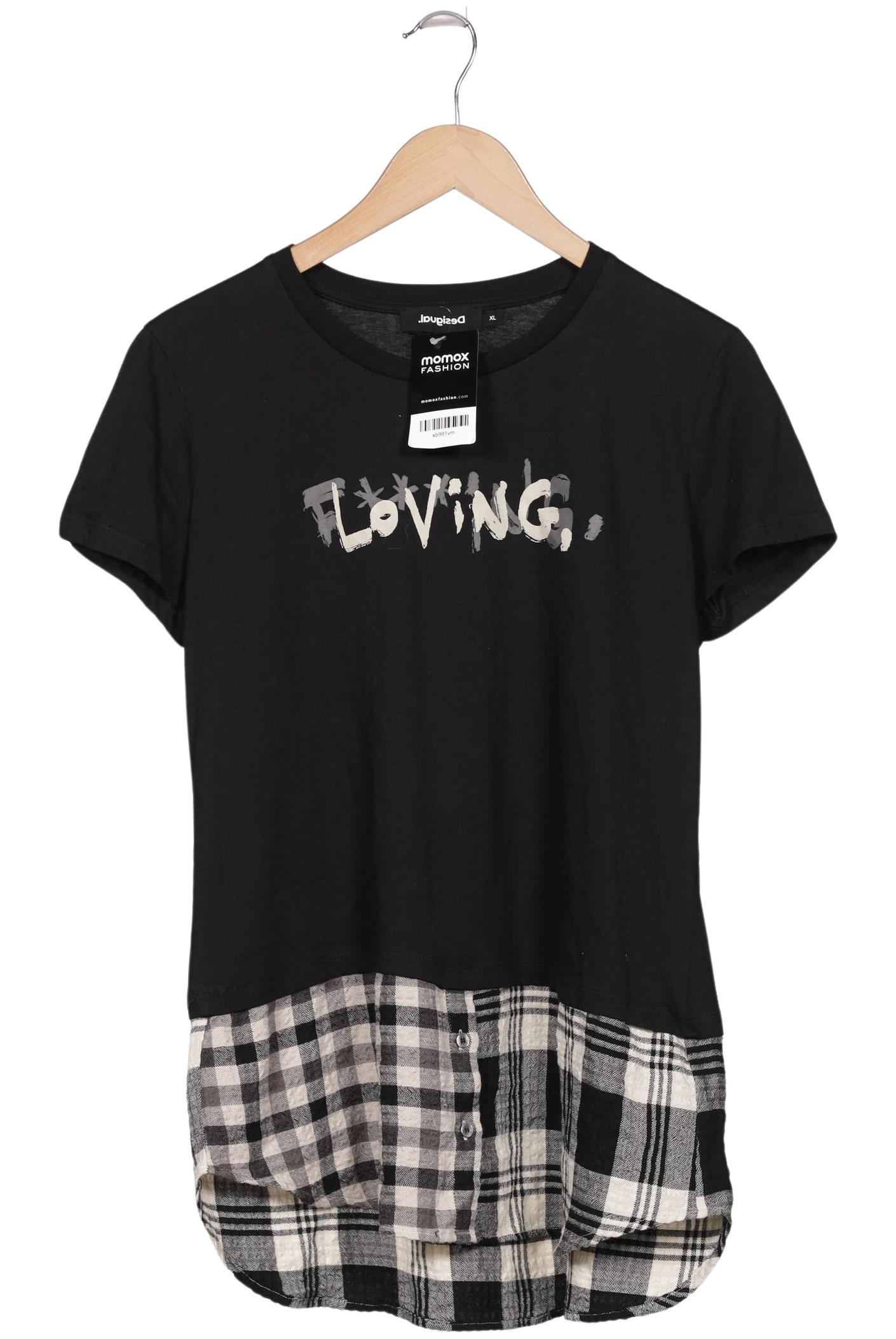 

Desigual Damen T-Shirt, schwarz, Gr. 44