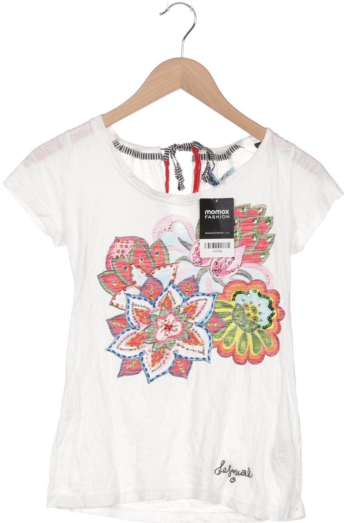 

Desigual Damen T-Shirt, weiß, Gr. 36