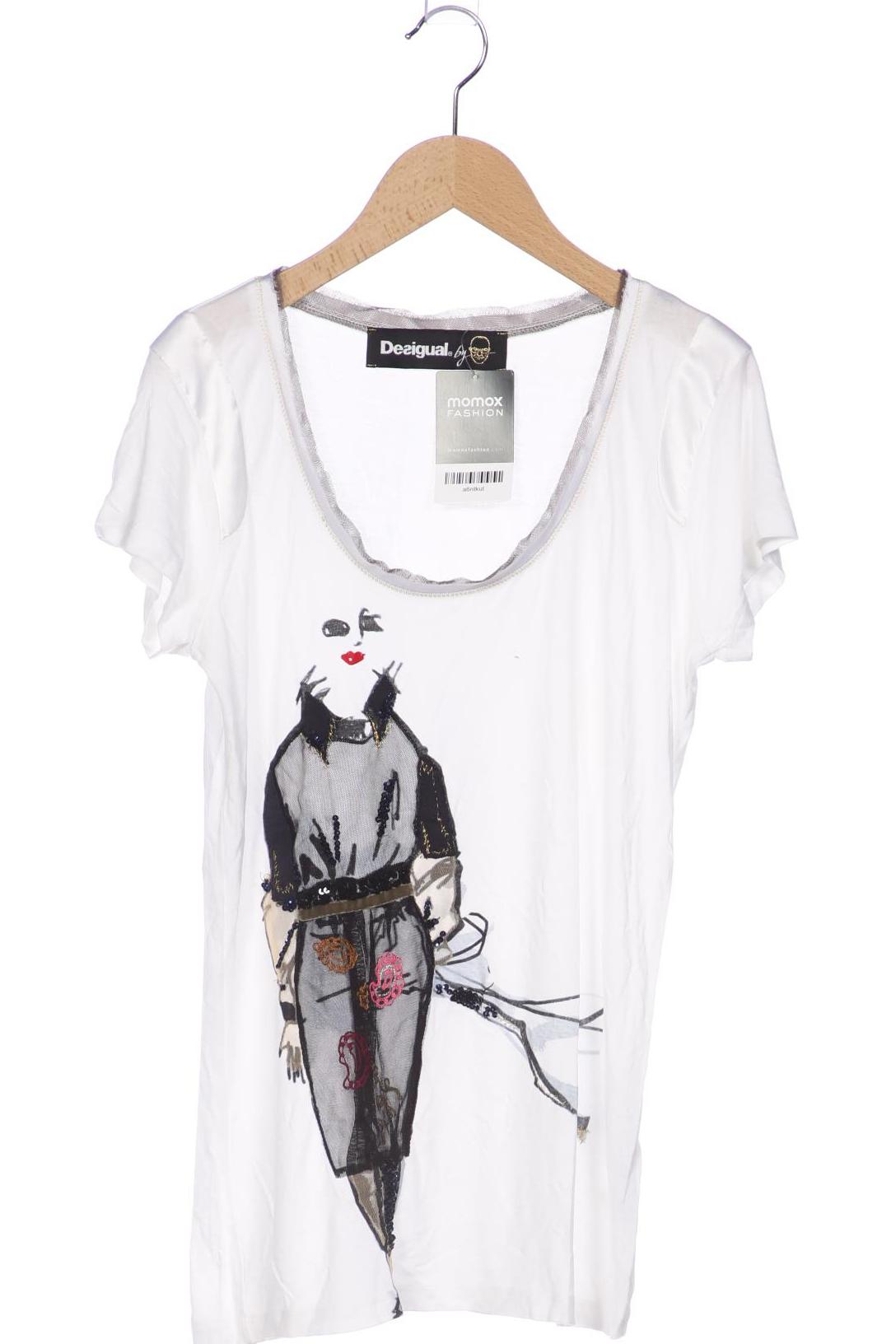 

Desigual Damen T-Shirt, weiß, Gr. 38