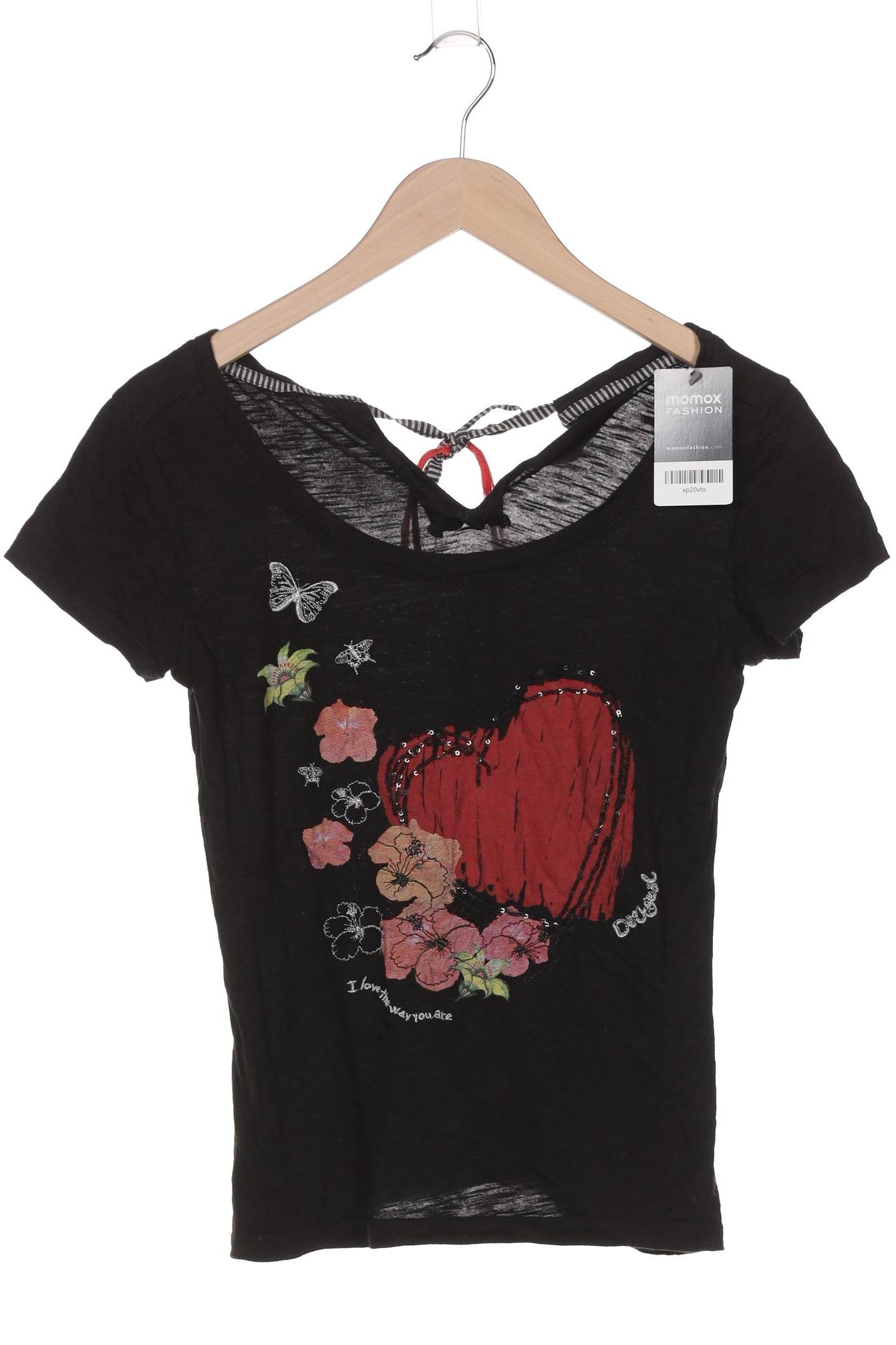 

Desigual Damen T-Shirt, schwarz, Gr. 36