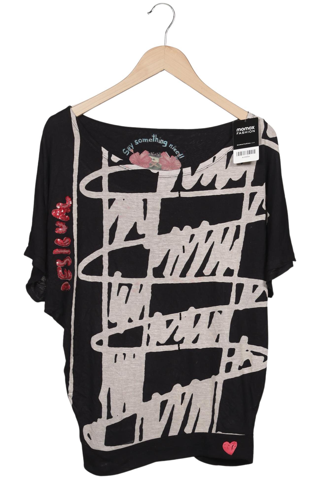 

Desigual Damen T-Shirt, schwarz, Gr. 36