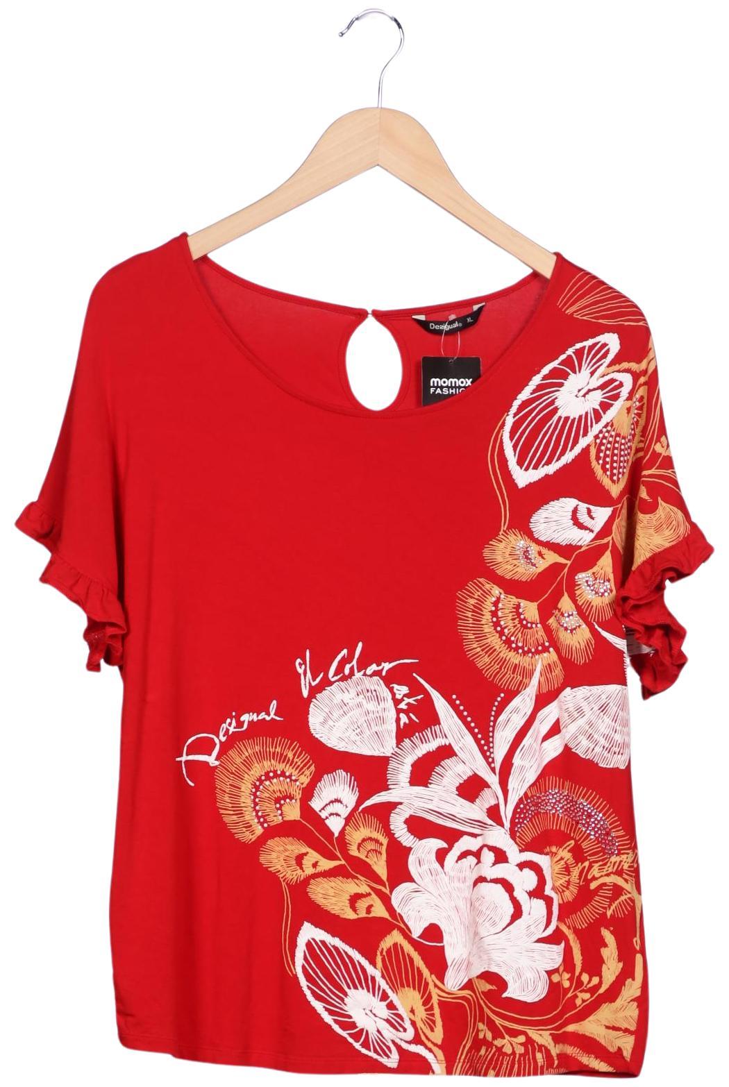 

Desigual Damen T-Shirt, rot, Gr. 44