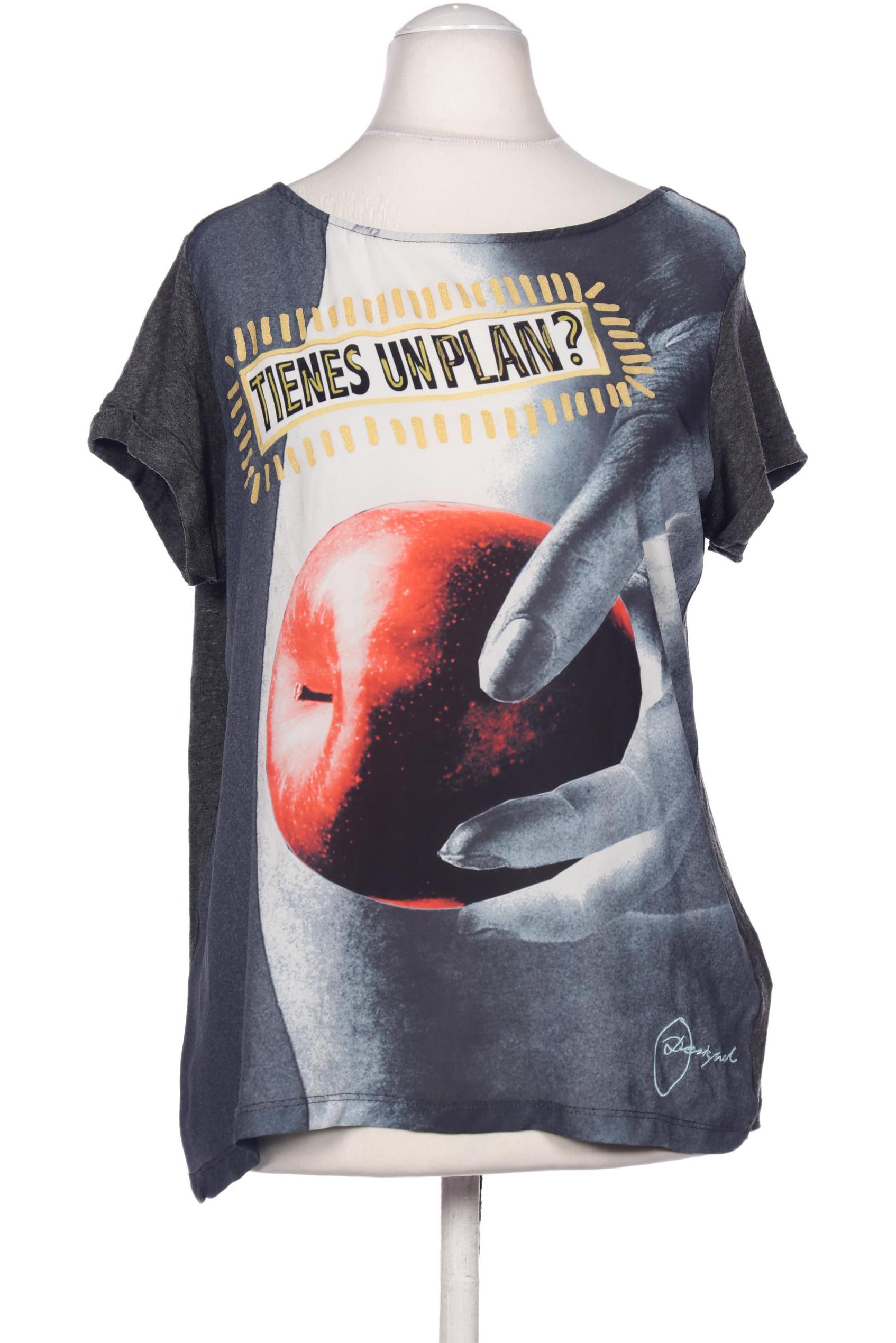 

Desigual Damen T-Shirt, grau, Gr. 38