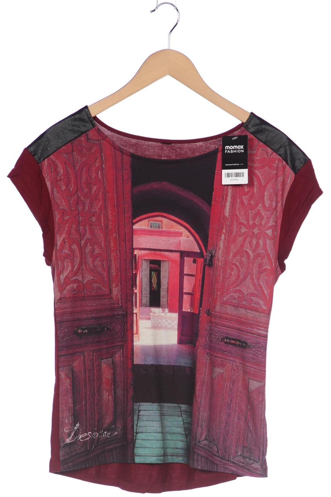 

Desigual Damen T-Shirt, bordeaux, Gr. 42