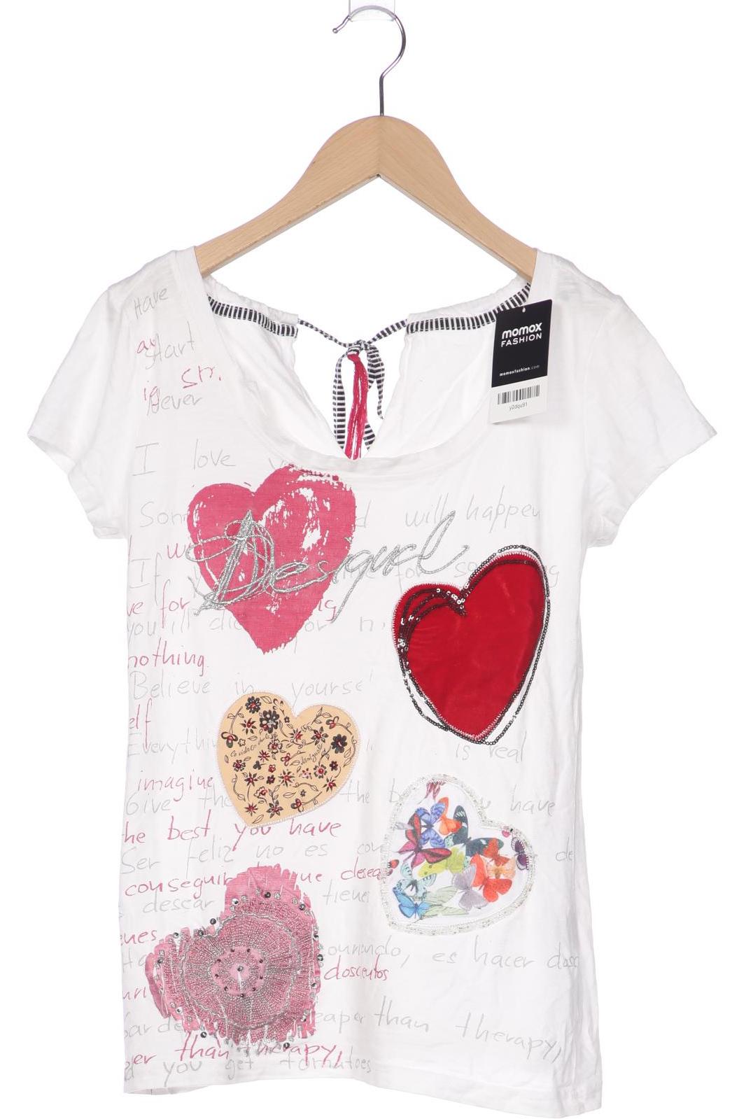 

Desigual Damen T-Shirt, weiß, Gr. 36