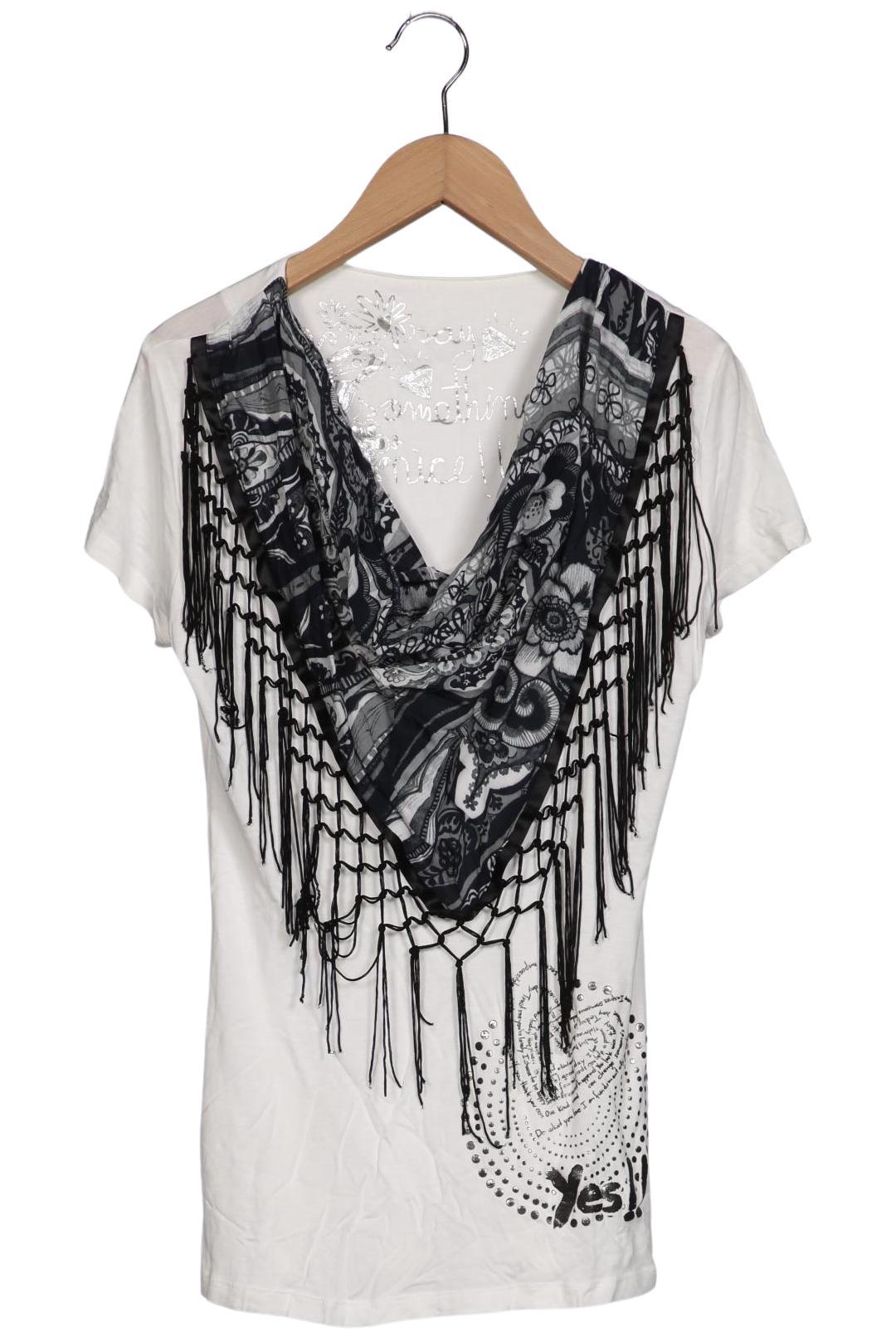 

Desigual Damen T-Shirt, weiß, Gr. 36