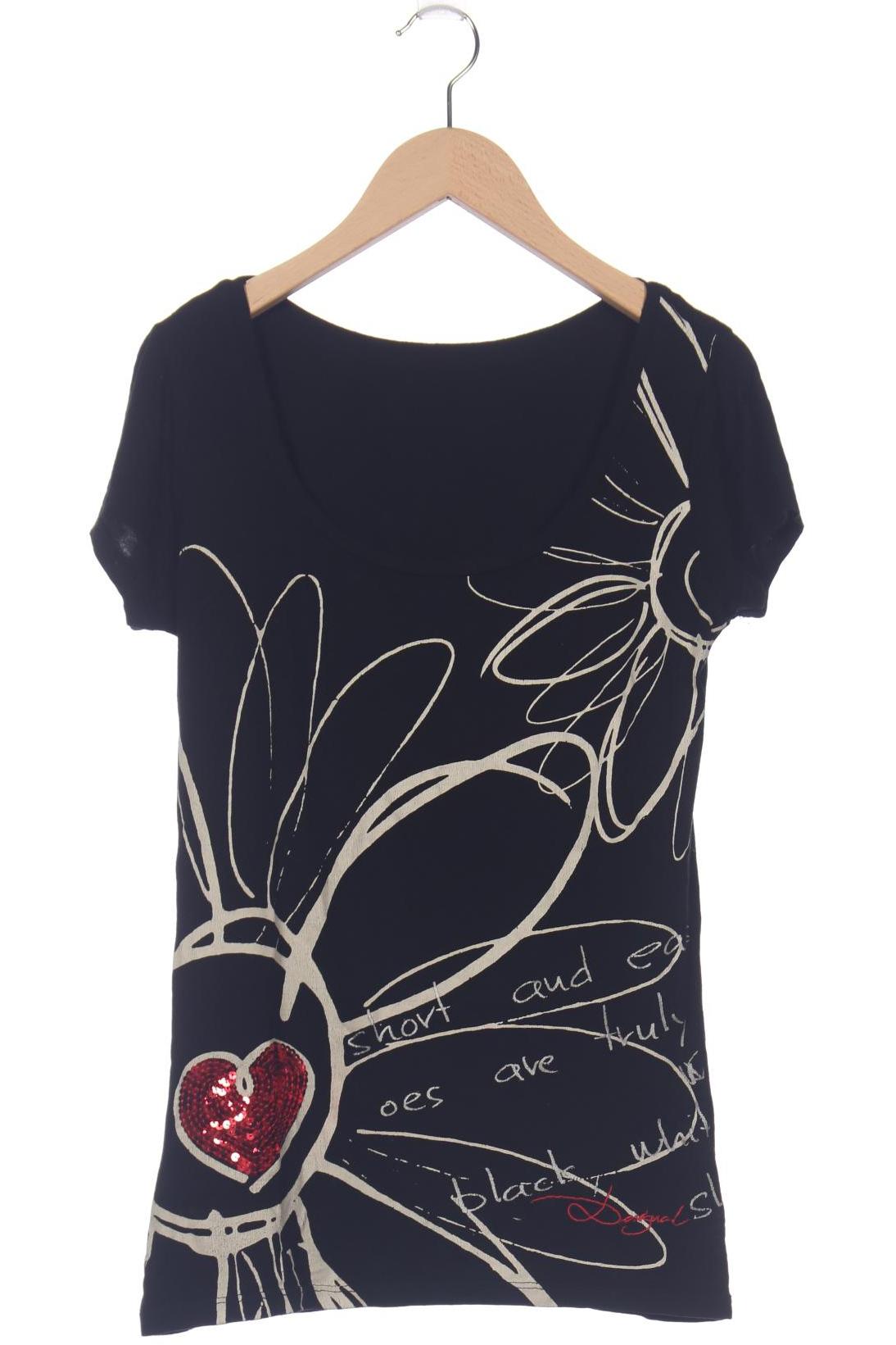 

Desigual Damen T-Shirt, schwarz, Gr. 36