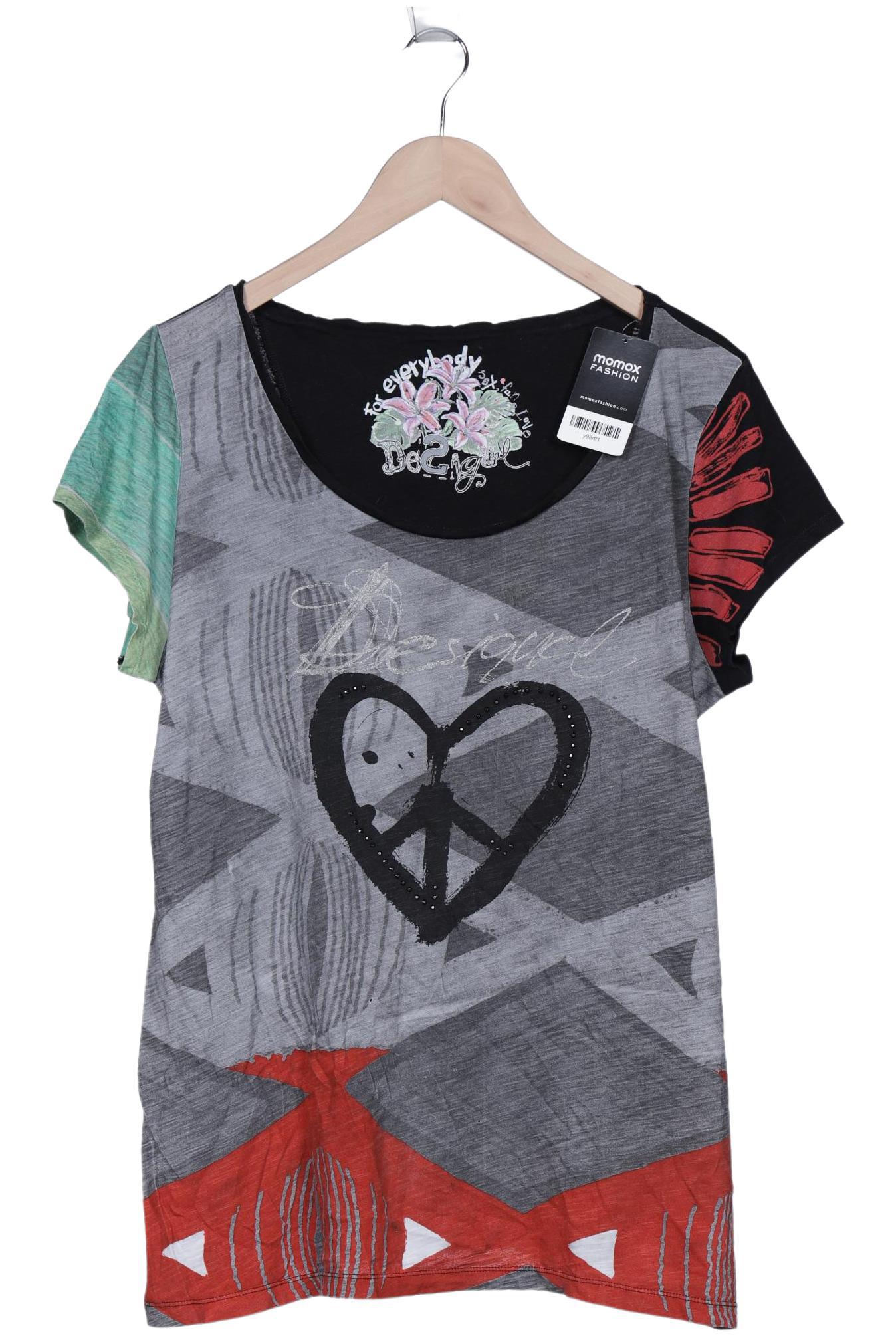 

Desigual Damen T-Shirt, mehrfarbig, Gr. 46