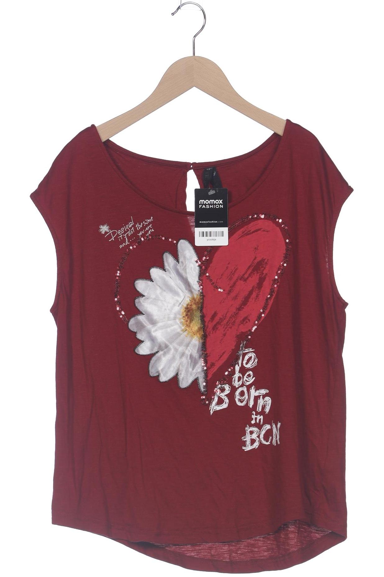 

Desigual Damen T-Shirt, bordeaux, Gr. 42