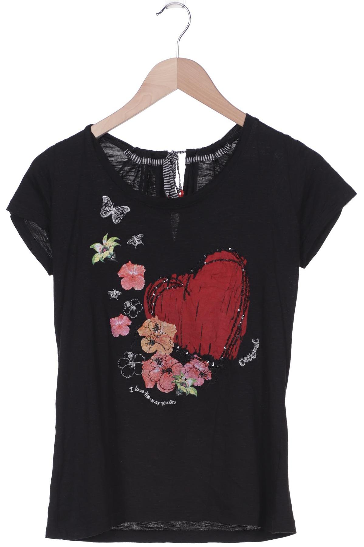 

Desigual Damen T-Shirt, schwarz