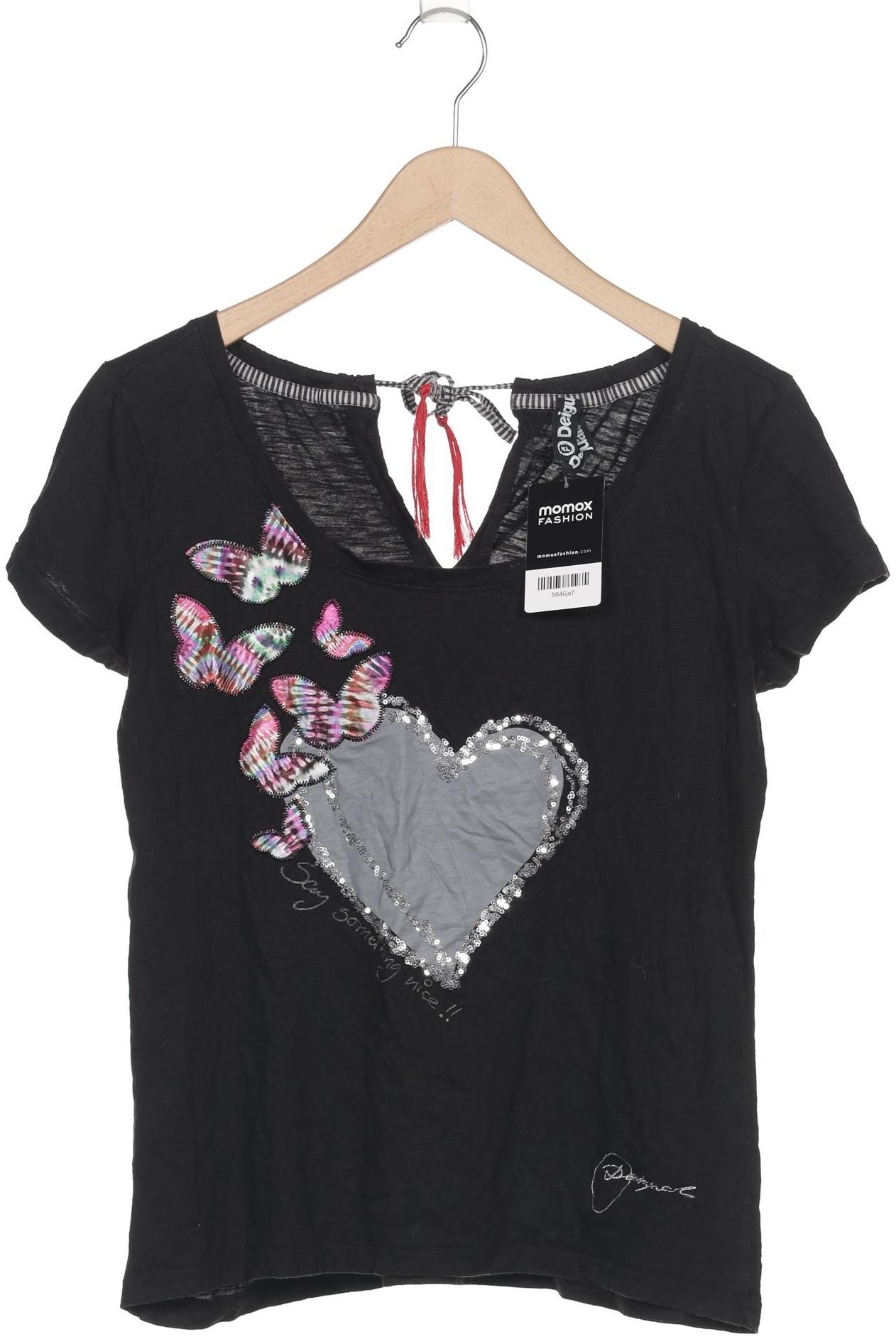 

Desigual Damen T-Shirt, schwarz, Gr. 44