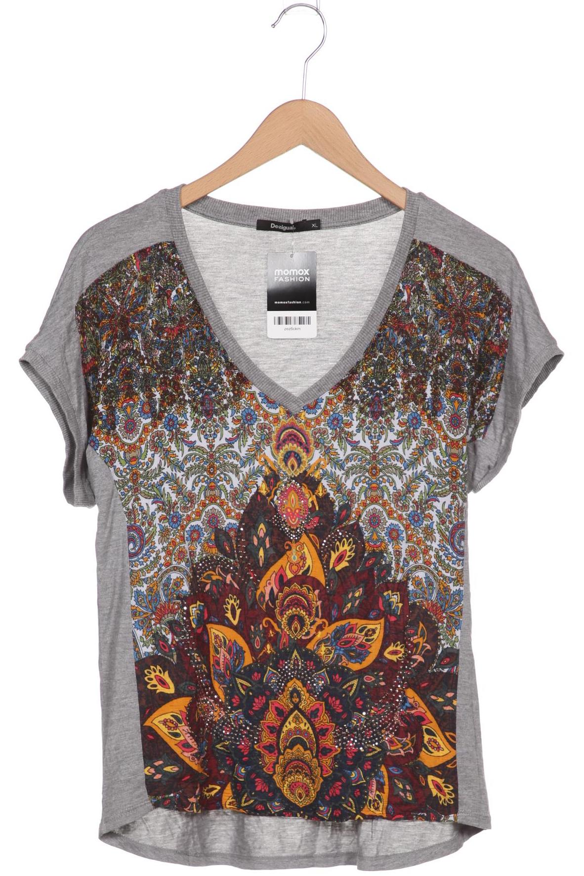 

Desigual Damen T-Shirt, grau, Gr. 44