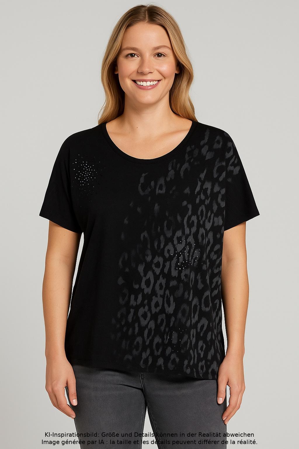 

Desigual Damen T-Shirt, schwarz, Gr. 42