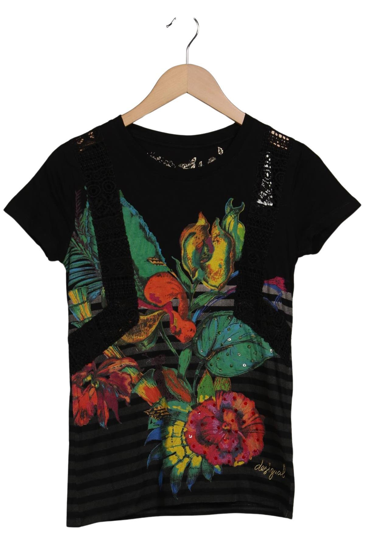 

Desigual Damen T-Shirt, mehrfarbig, Gr. 36