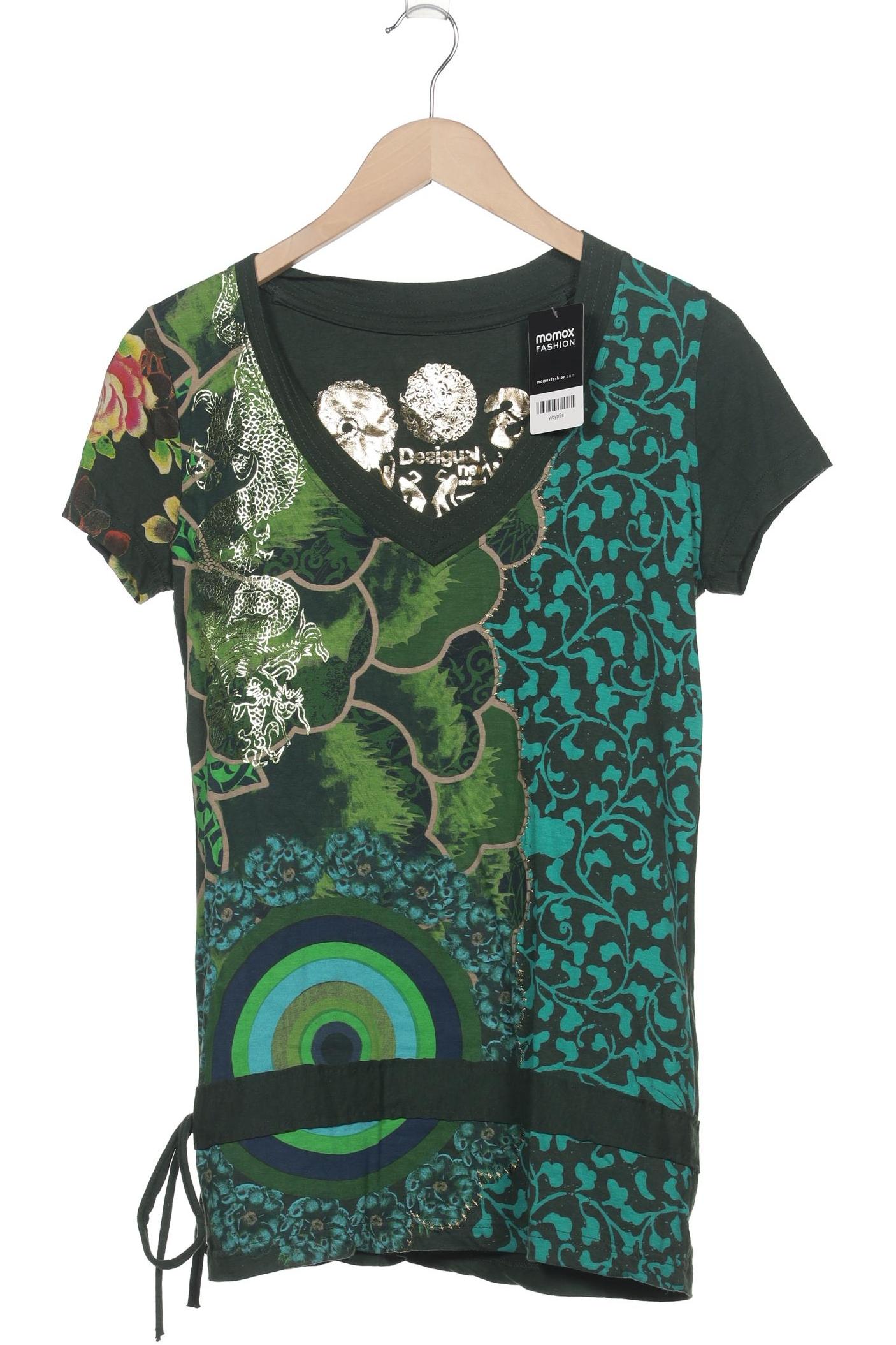 

Desigual Damen T-Shirt, grün, Gr. 42