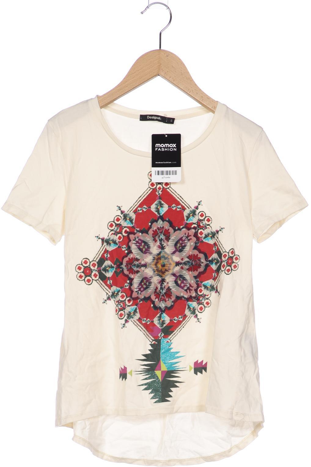 

Desigual Damen T-Shirt, cremeweiß, Gr. 36