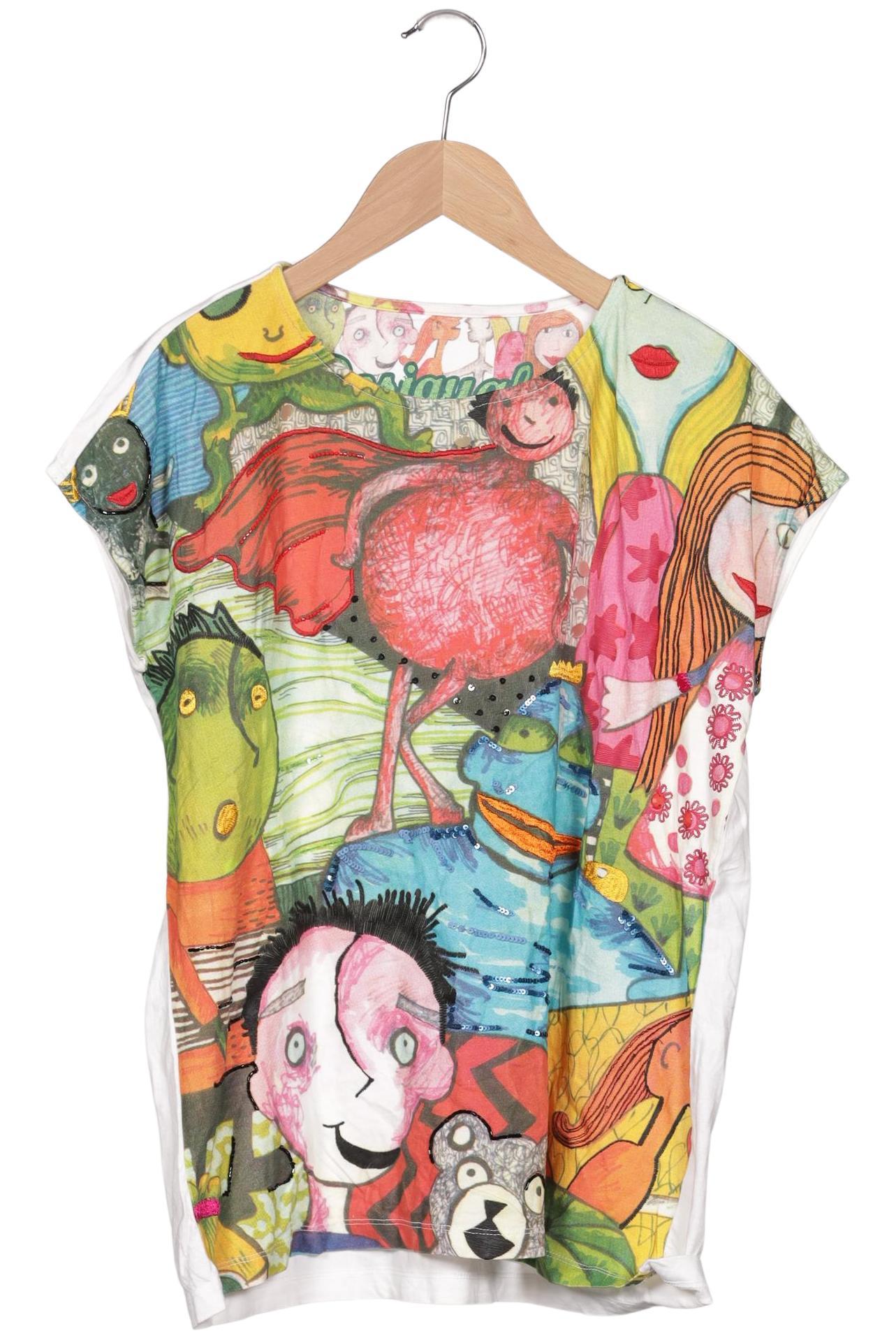 

Desigual Damen T-Shirt, mehrfarbig, Gr. 38