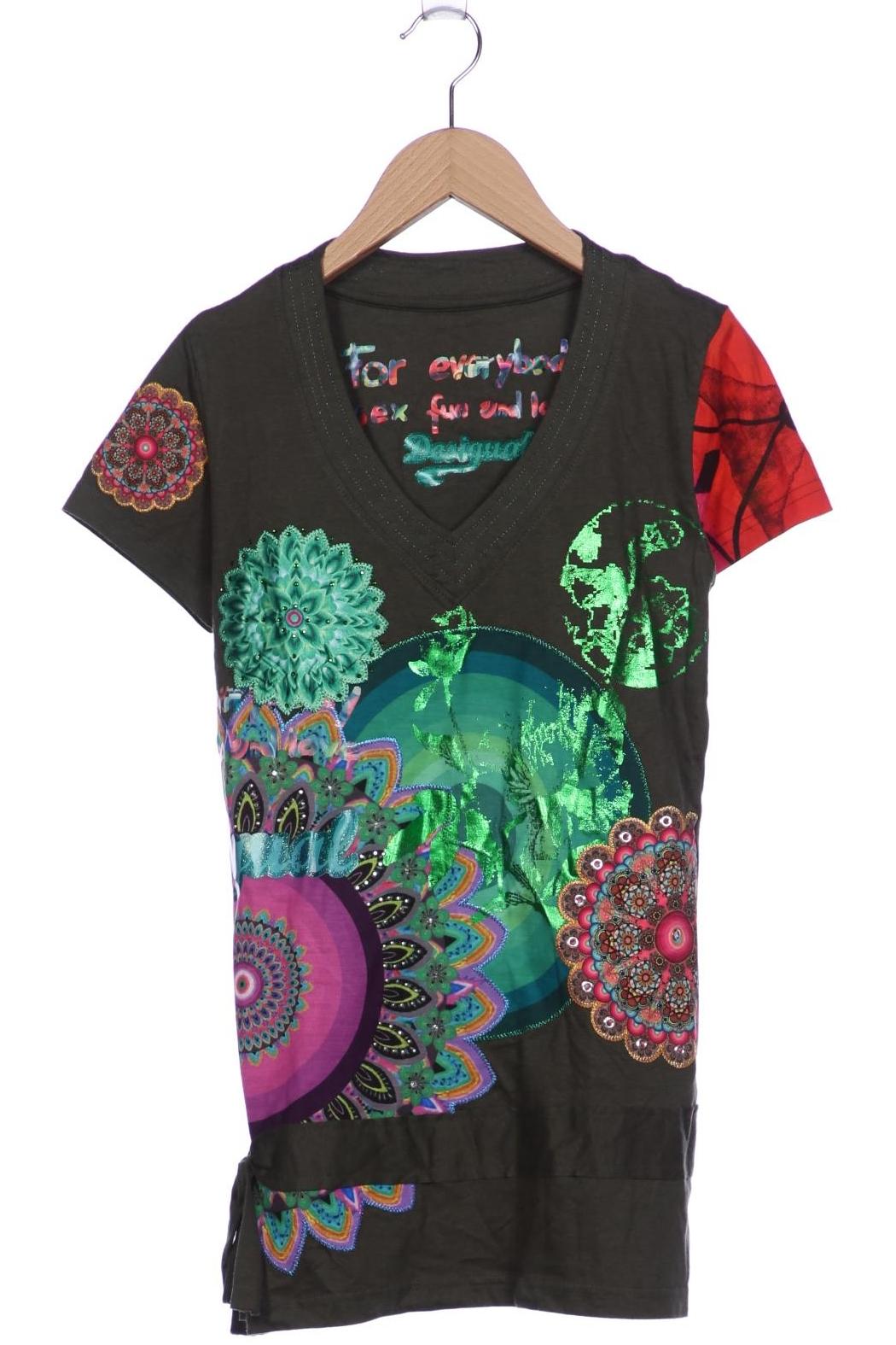 

Desigual Damen T-Shirt, grün, Gr. 34