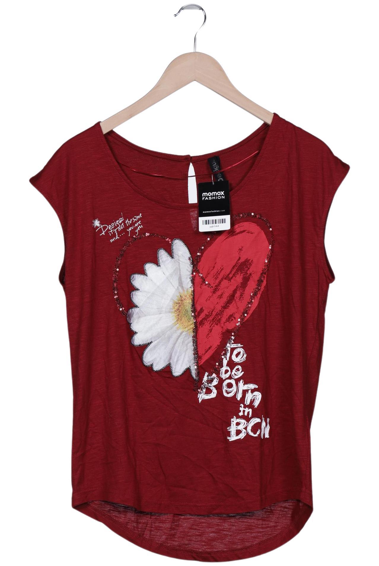 

Desigual Damen T-Shirt, bordeaux, Gr. 38