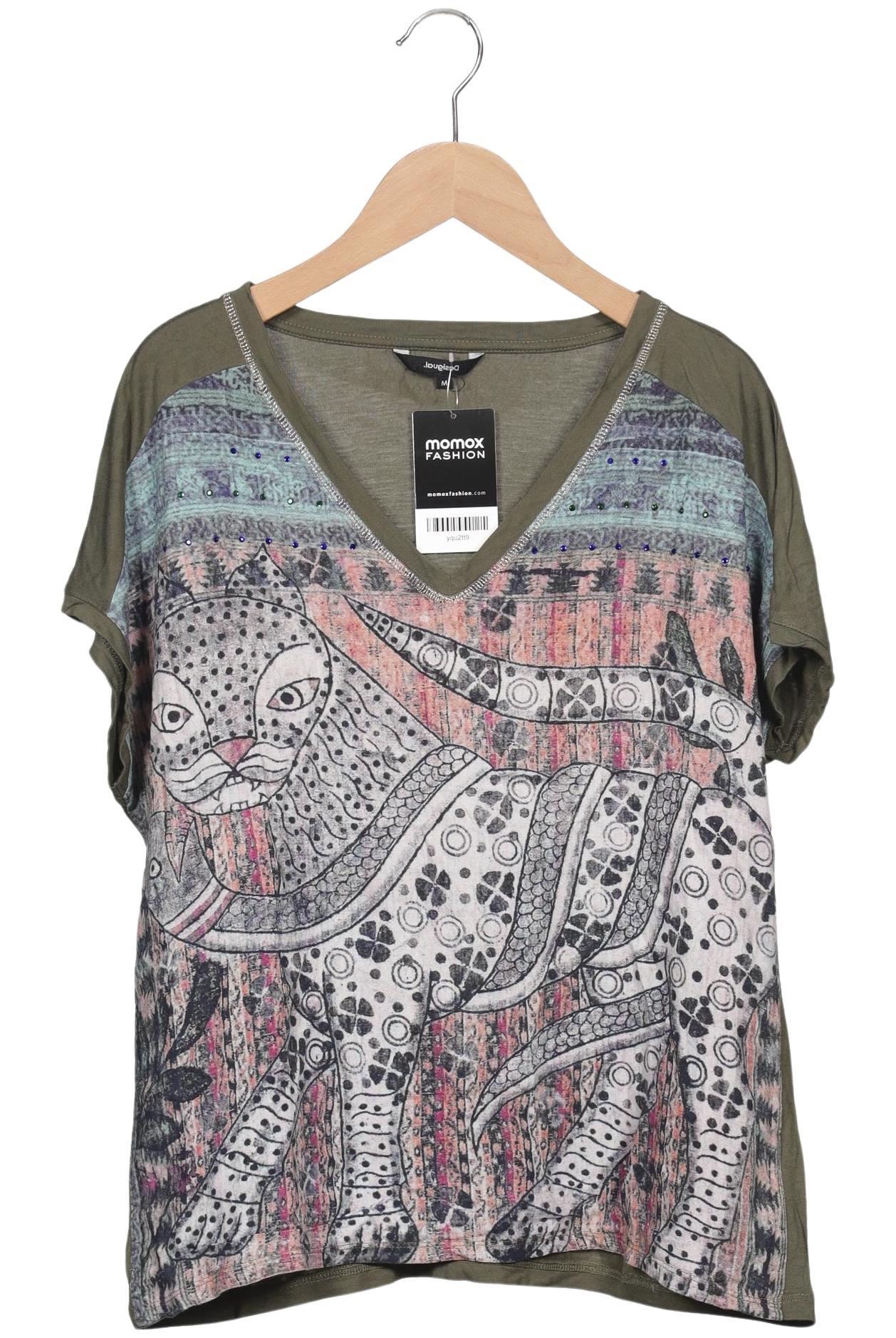 

Desigual Damen T-Shirt, grün, Gr. 38