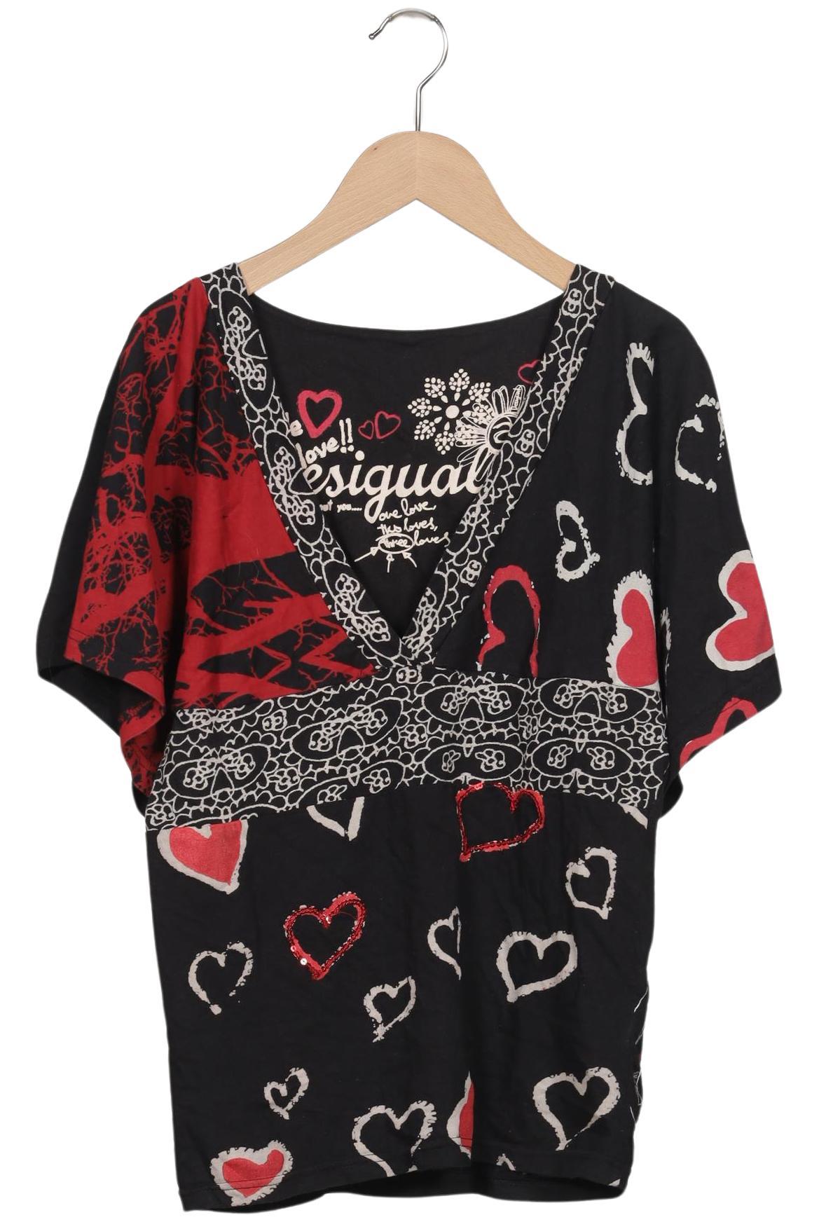 

Desigual Damen T-Shirt, schwarz, Gr. 42