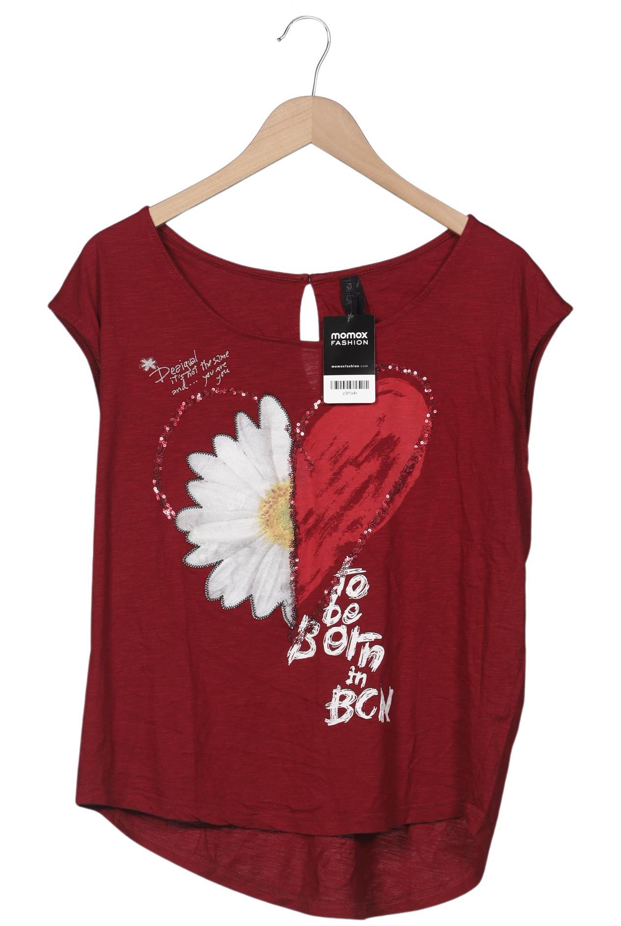 

Desigual Damen T-Shirt, rot, Gr. 44