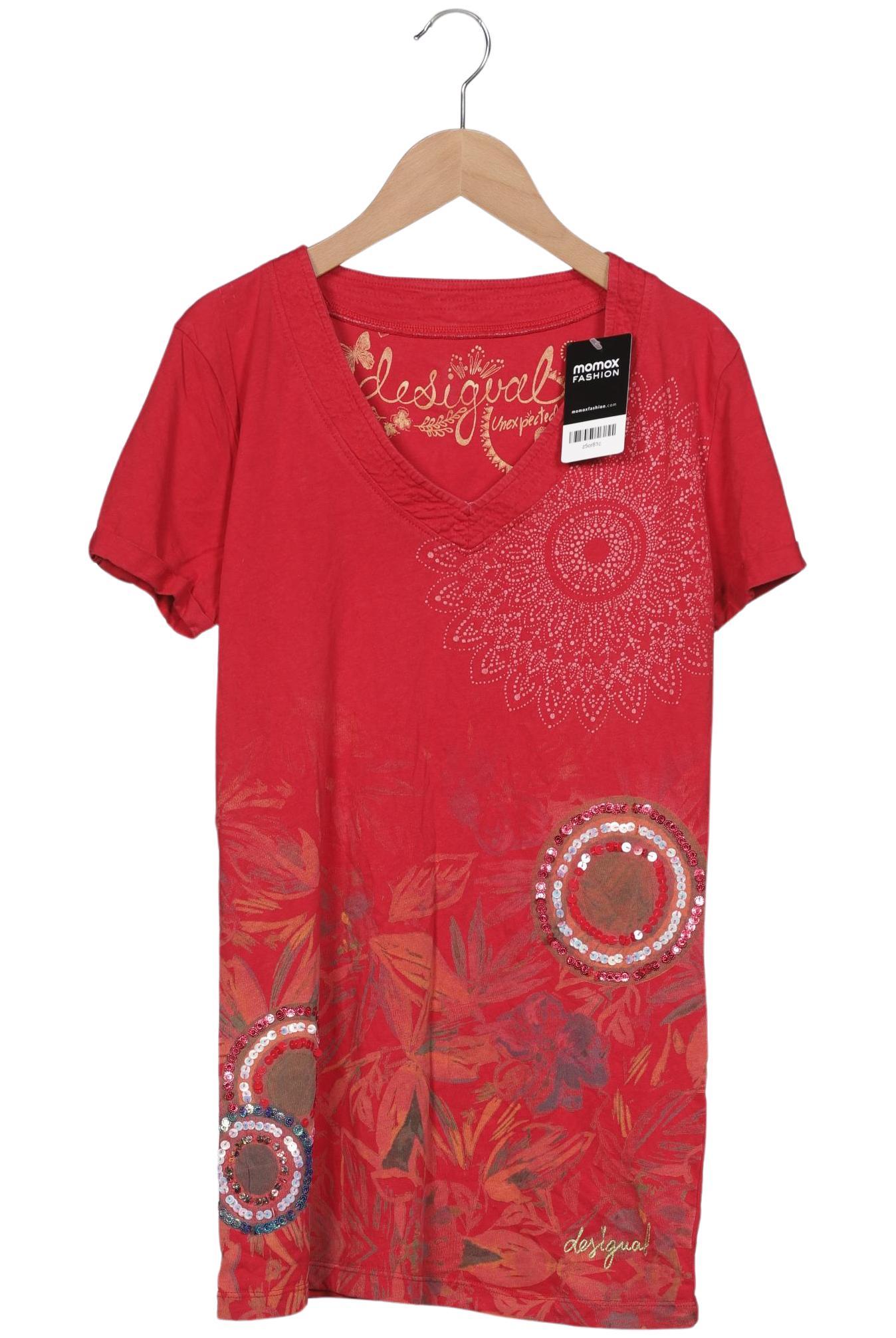 

Desigual Damen T-Shirt, rot, Gr. 42
