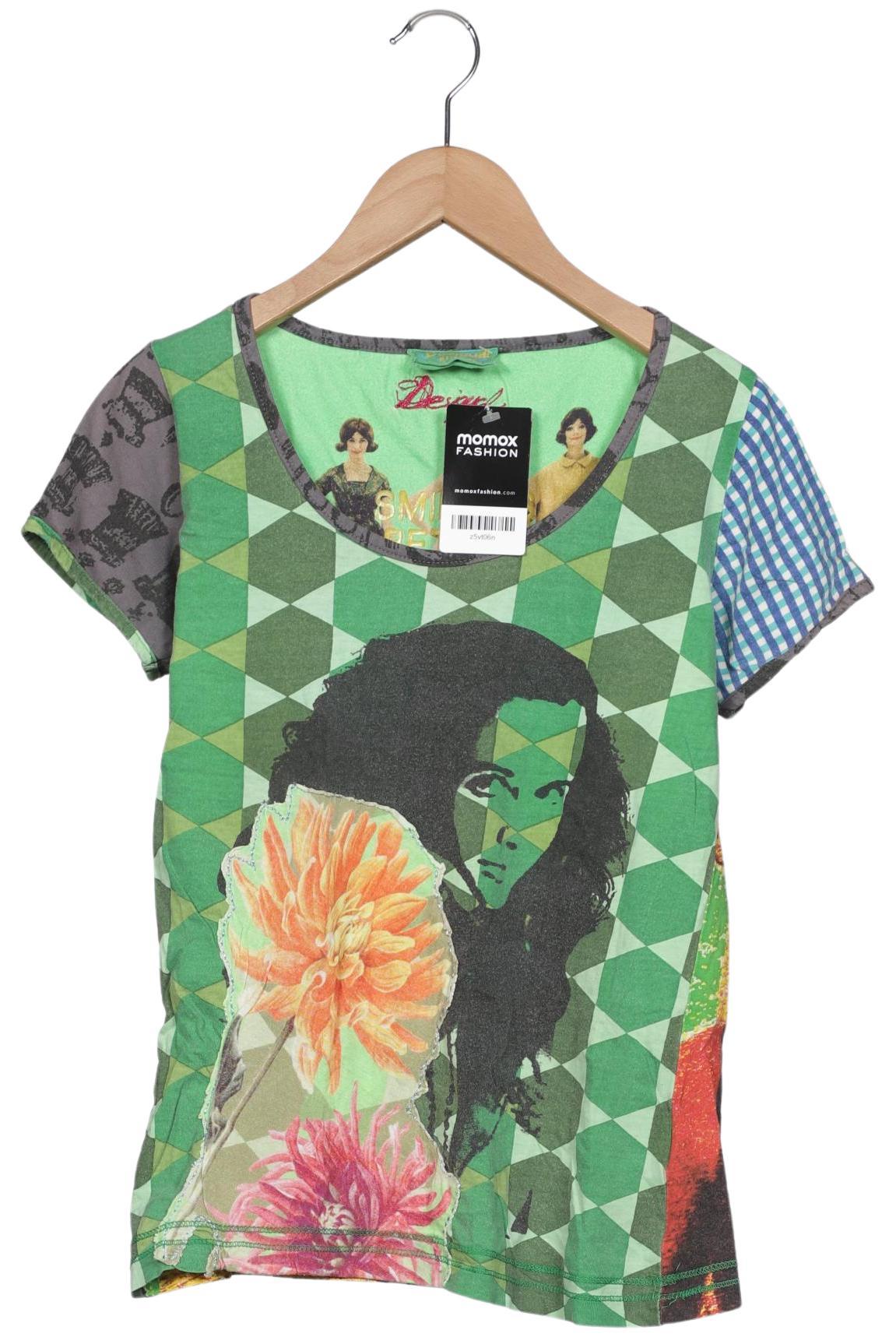 

Desigual Damen T-Shirt, grün, Gr. 38