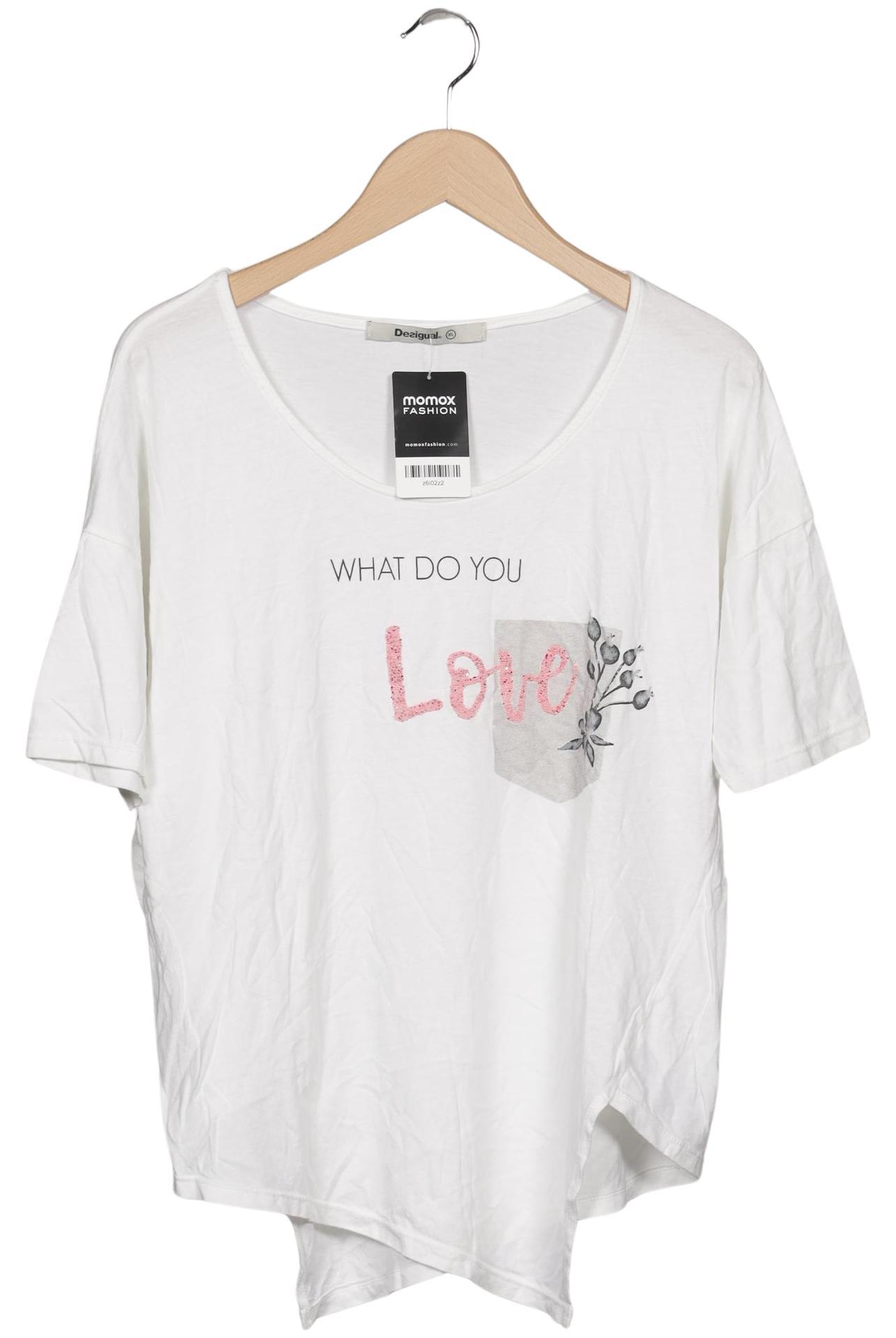 

Desigual Damen T-Shirt, weiß, Gr. 44