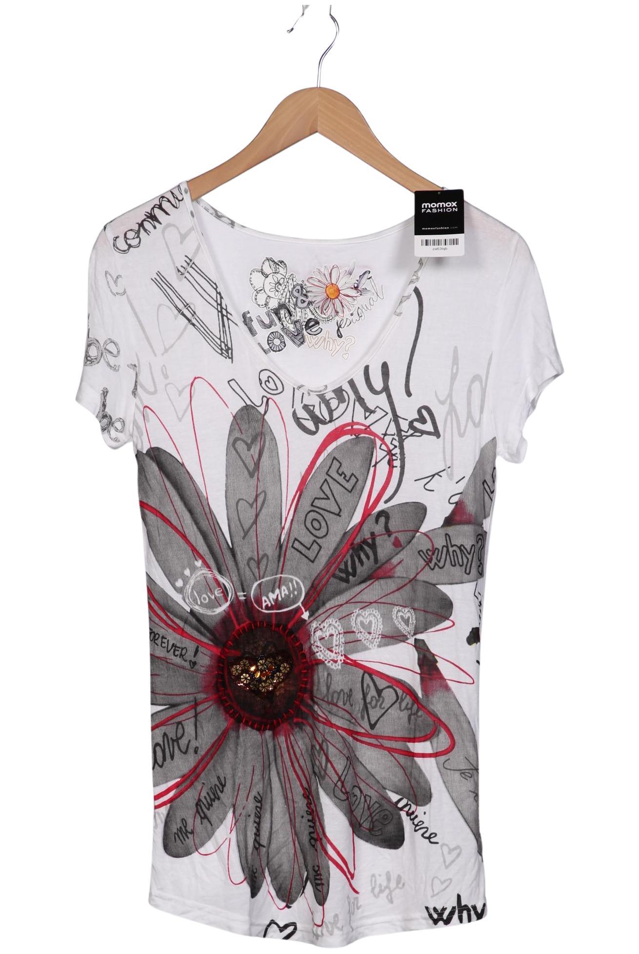 

Desigual Damen T-Shirt, weiß, Gr. 44