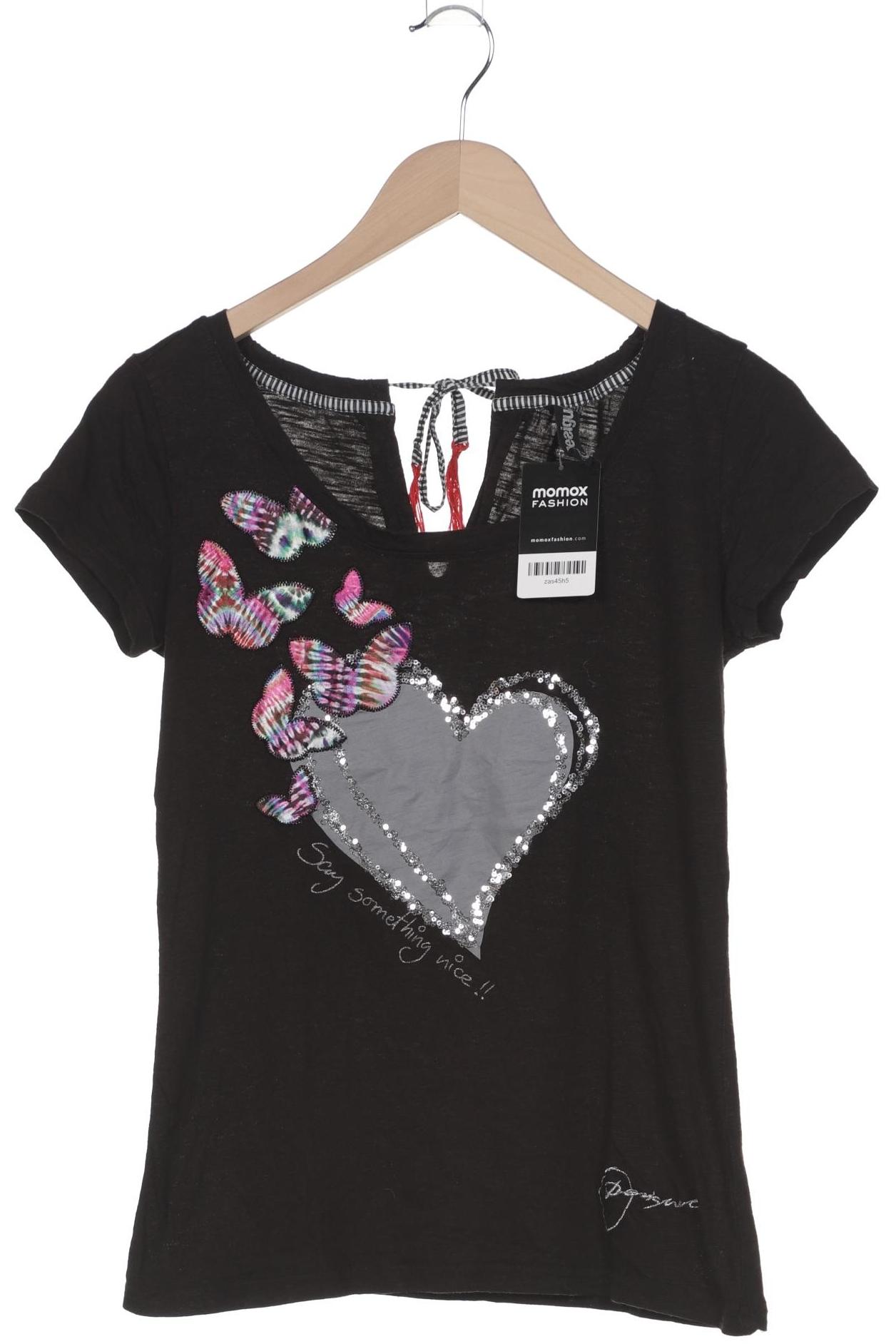 

Desigual Damen T-Shirt, schwarz, Gr. 38