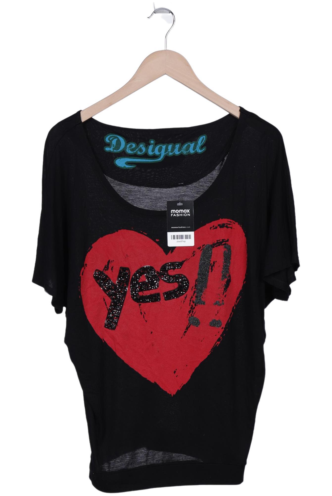 

Desigual Damen T-Shirt, schwarz, Gr. 36